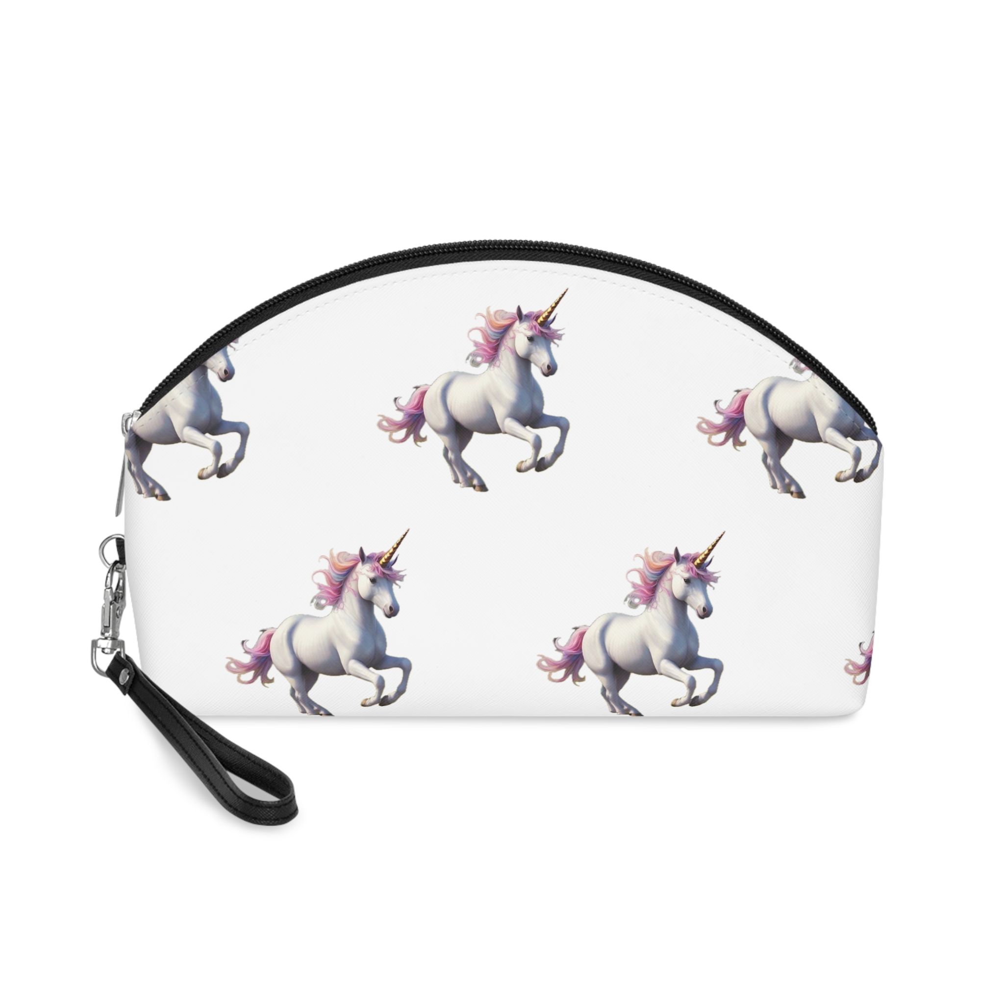 Beautiful Unicorn Running Magical Meadow Unicorn Background Images Whimsical Unicorn (85) Makeup Bag