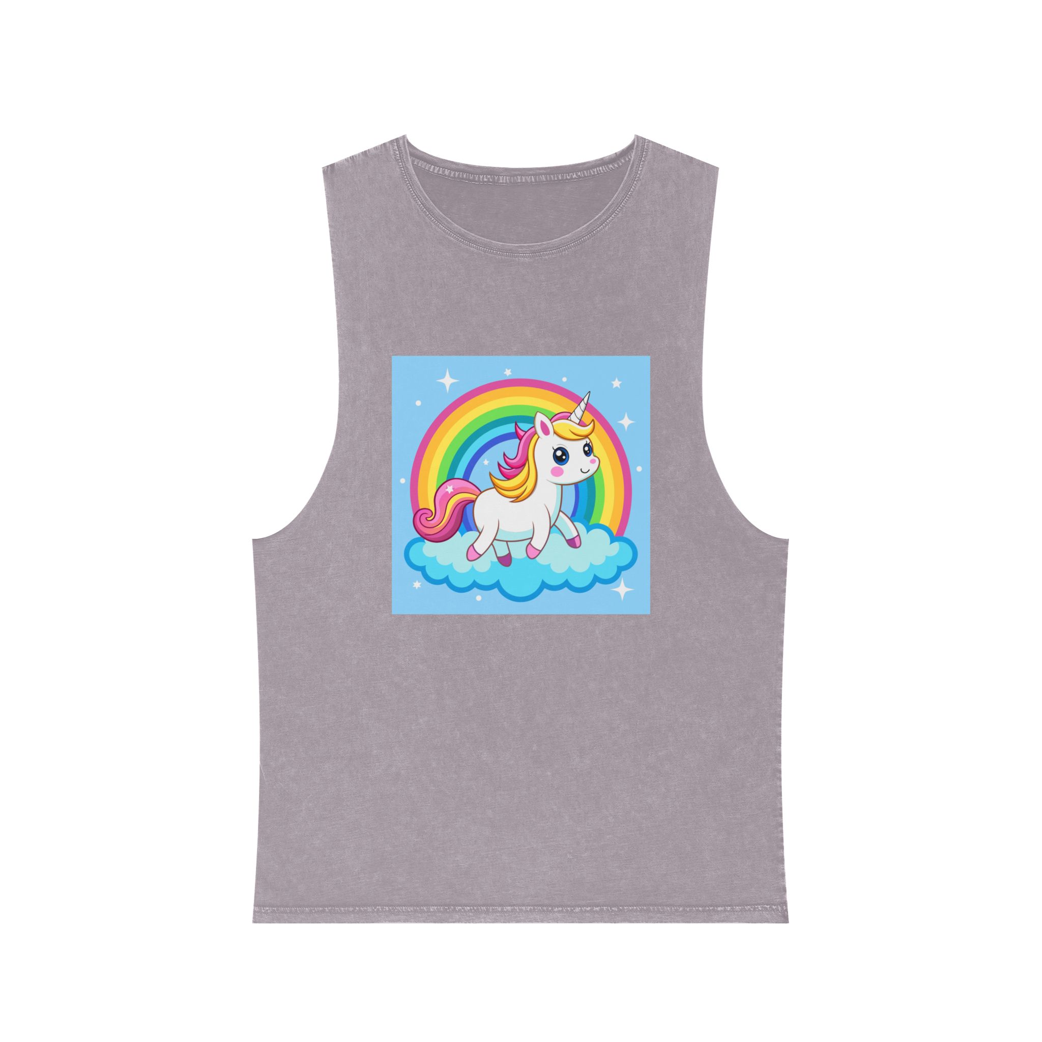 Unicorn Copia 3 Unisex Stonewash Tank Top - Image 17