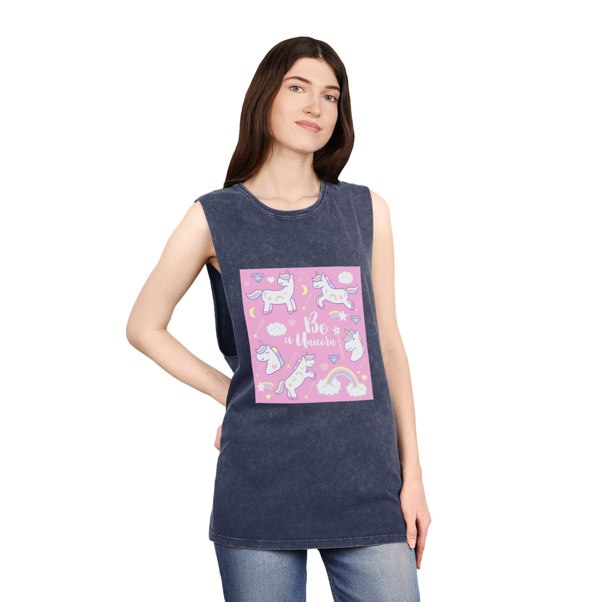 Unicorn V448 Unisex Stonewash Tank Top - Image 16