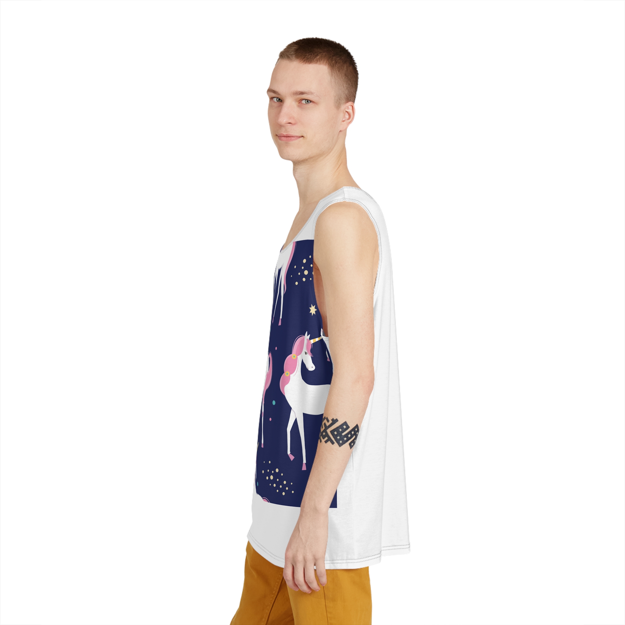 Unicorn Patterns Mens Tank Aop