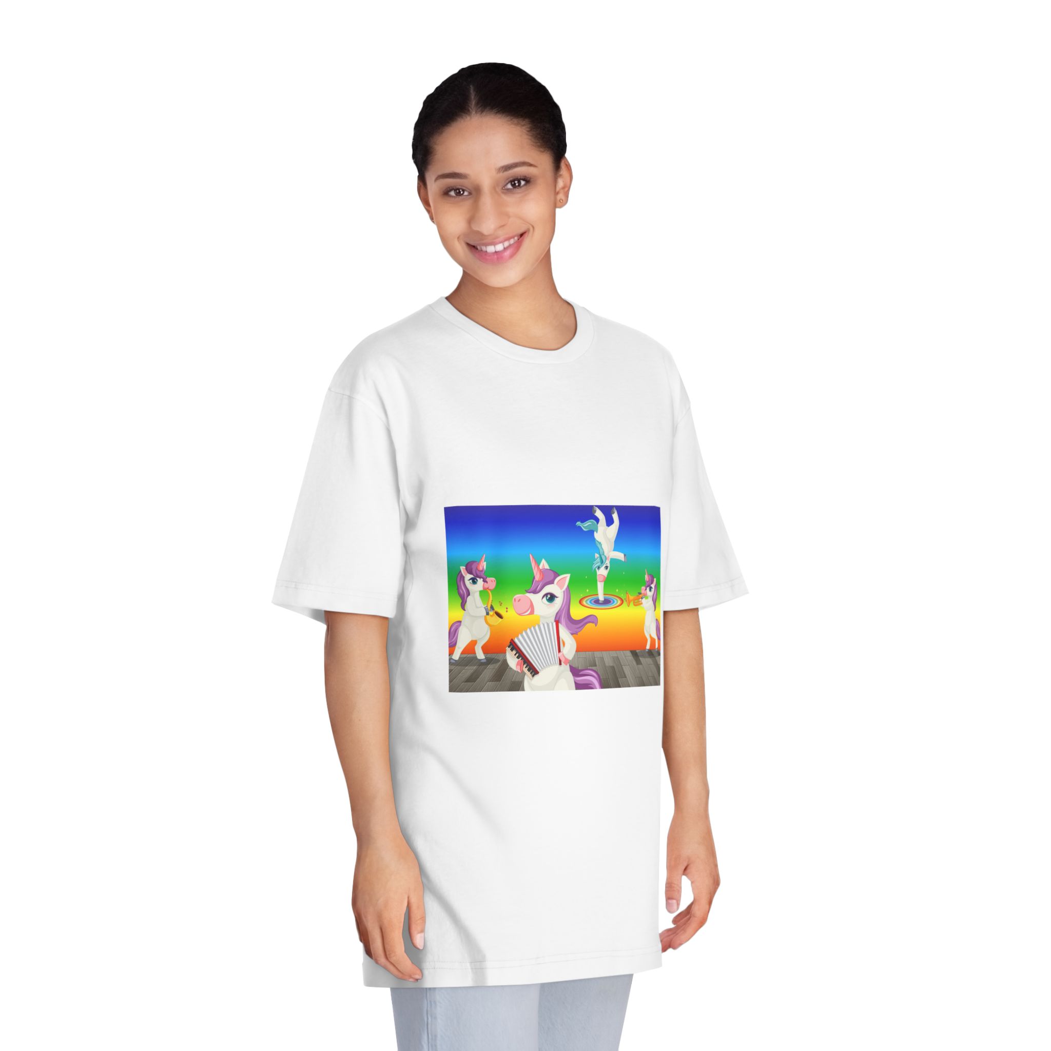 Unicorn V704 Unisex Classic Crewneck T Shirt - Image 3
