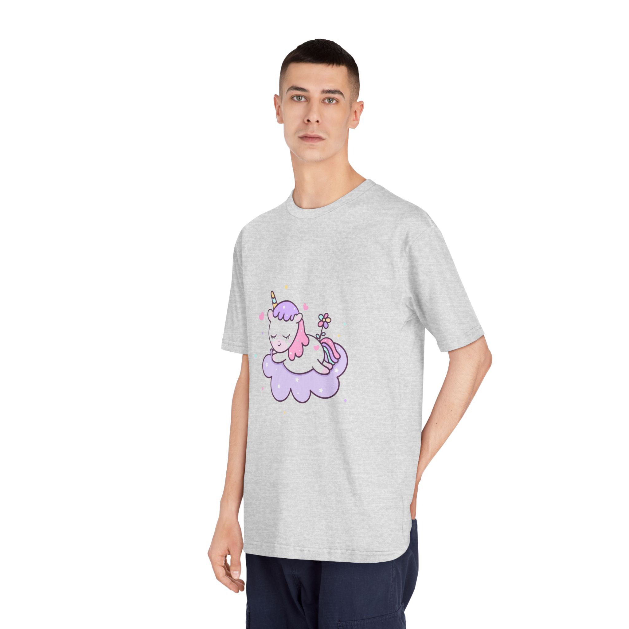 Cute Unicorn Vector Sweet Dream Sky Unisex Classic Crewneck T Shirt - Image 16