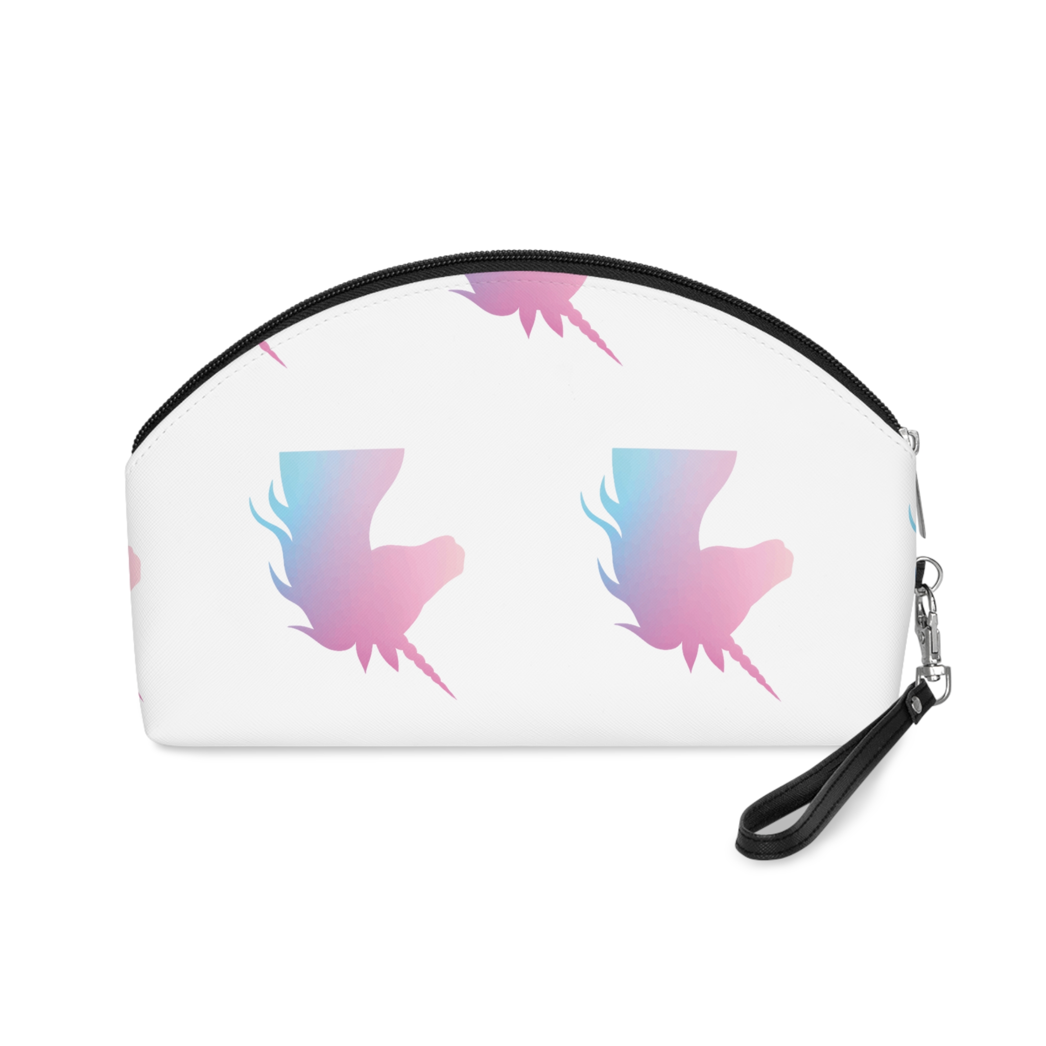 Pastel Unicorn Silhouette Art Makeup Bag - Image 2
