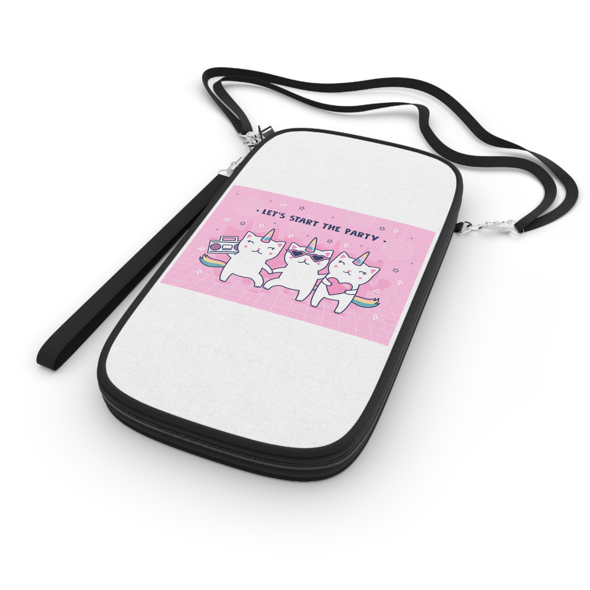 Cover Design With Unicorn Cats Passport Wallet - Image 3