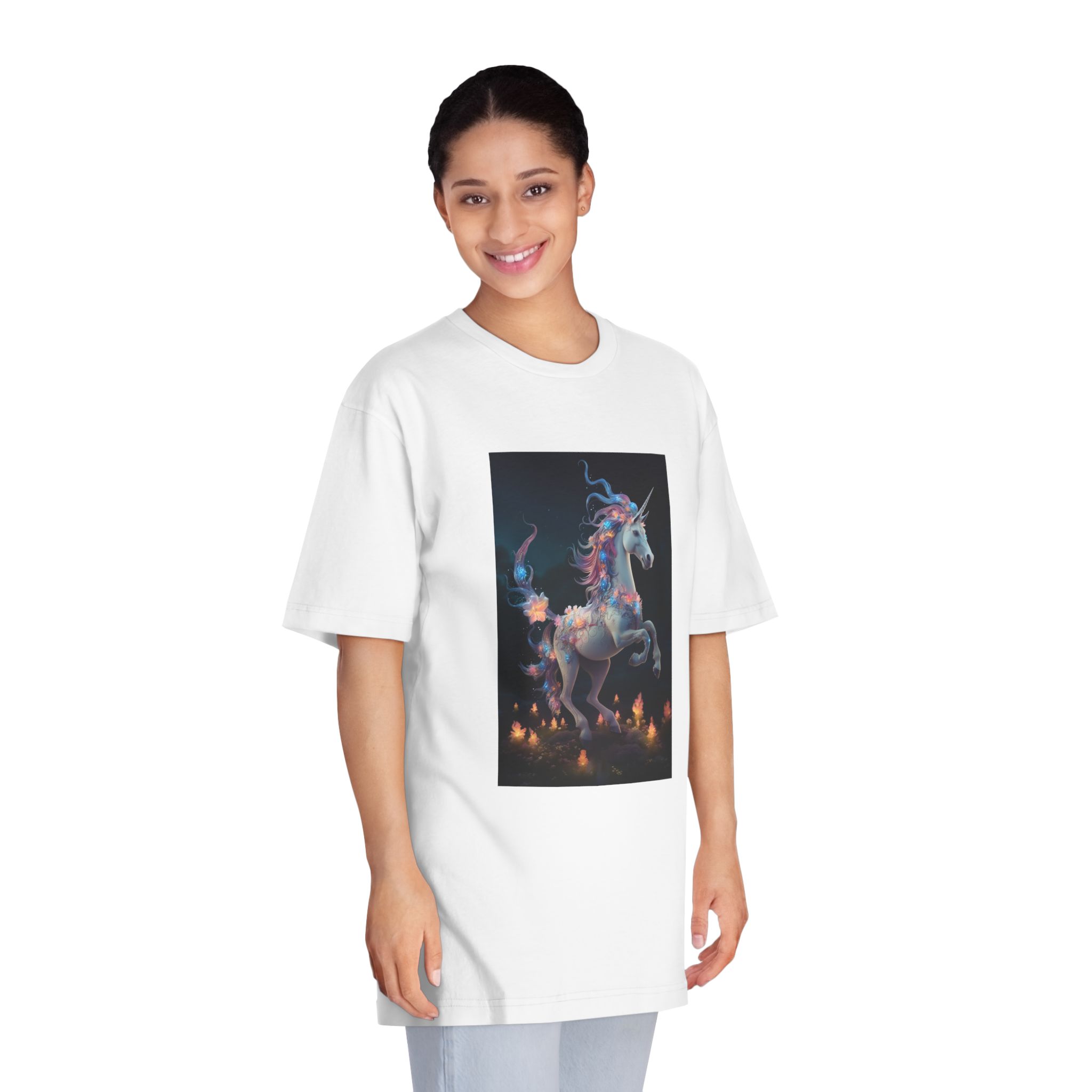 Magical Mythical Unicorn Creature 4 Unisex Classic Crewneck T Shirt - Image 3