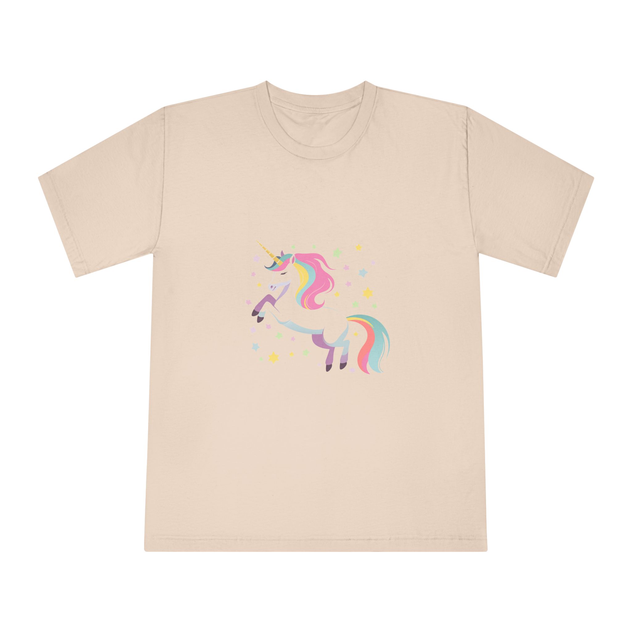 Unicorn With Stars Stars Background Generative Ai Unisex Classic Crewneck T Shirt - Image 9