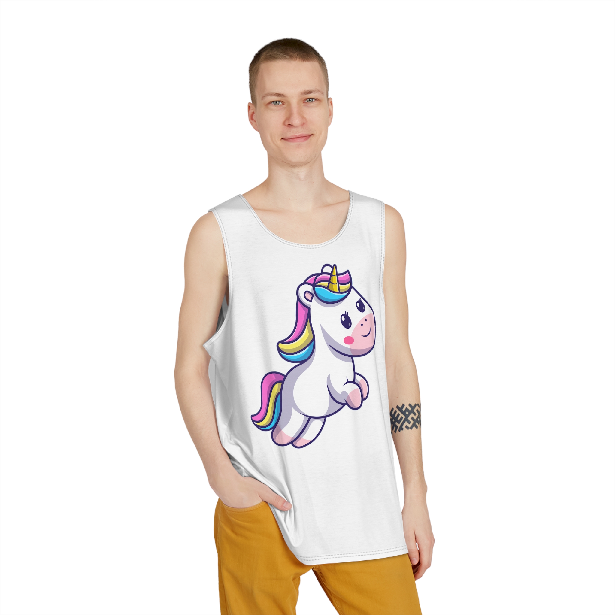 Unicorns 12 Mens Tank Aop - Image 3