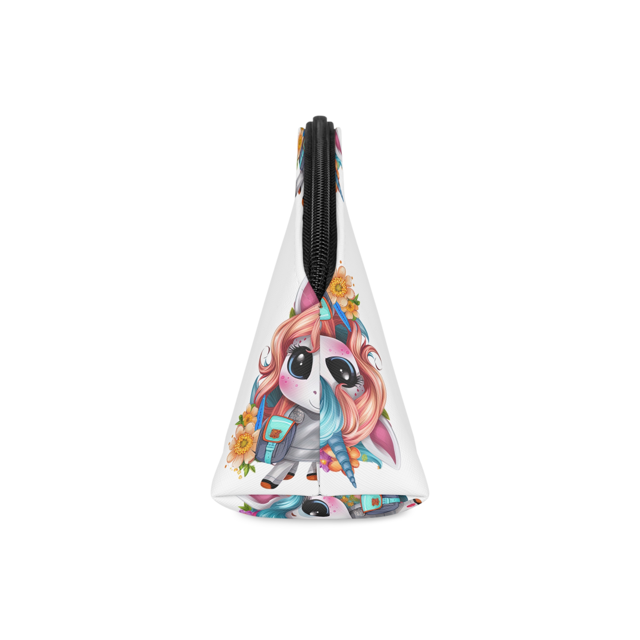Unicorn With Bow Sword Her Hand Is Holding Sword Makeup Bag - Image 4