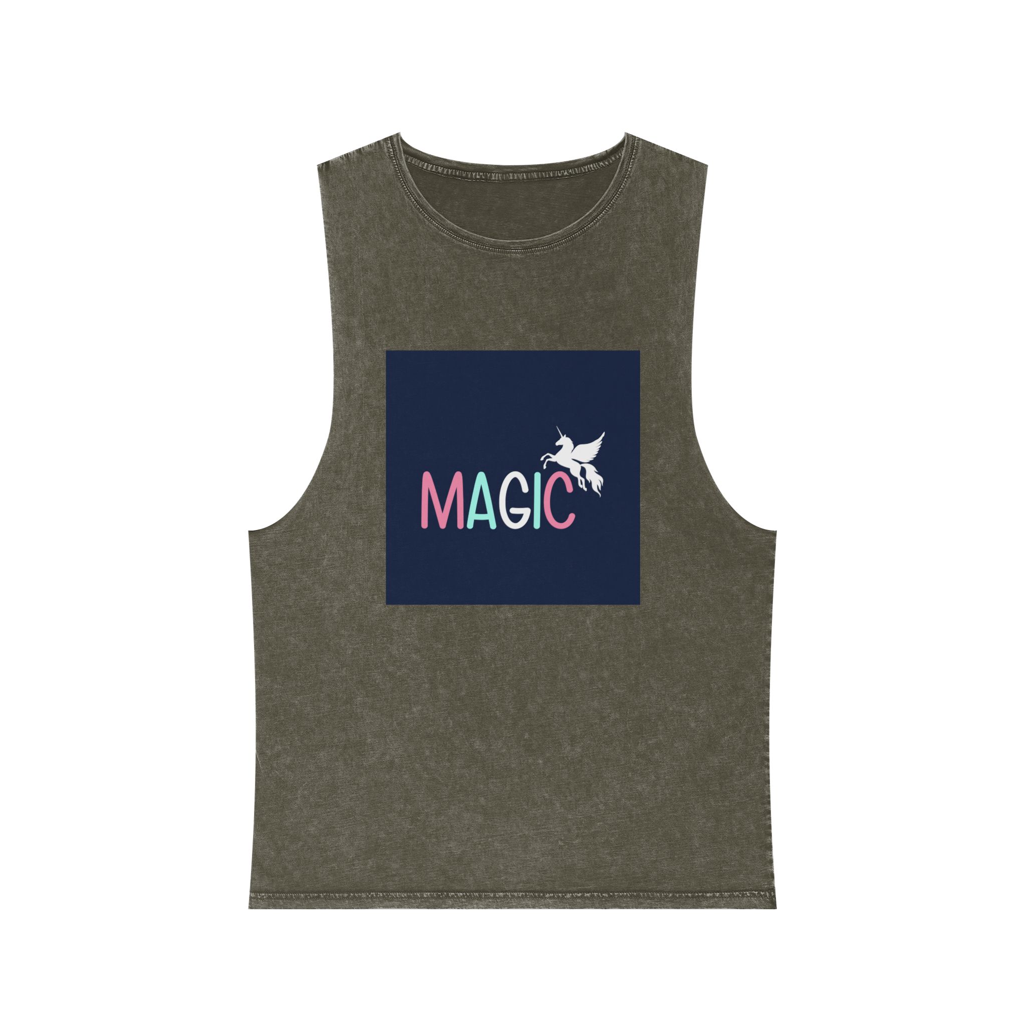 Magic Unisex Stonewash Tank Top - Image 5