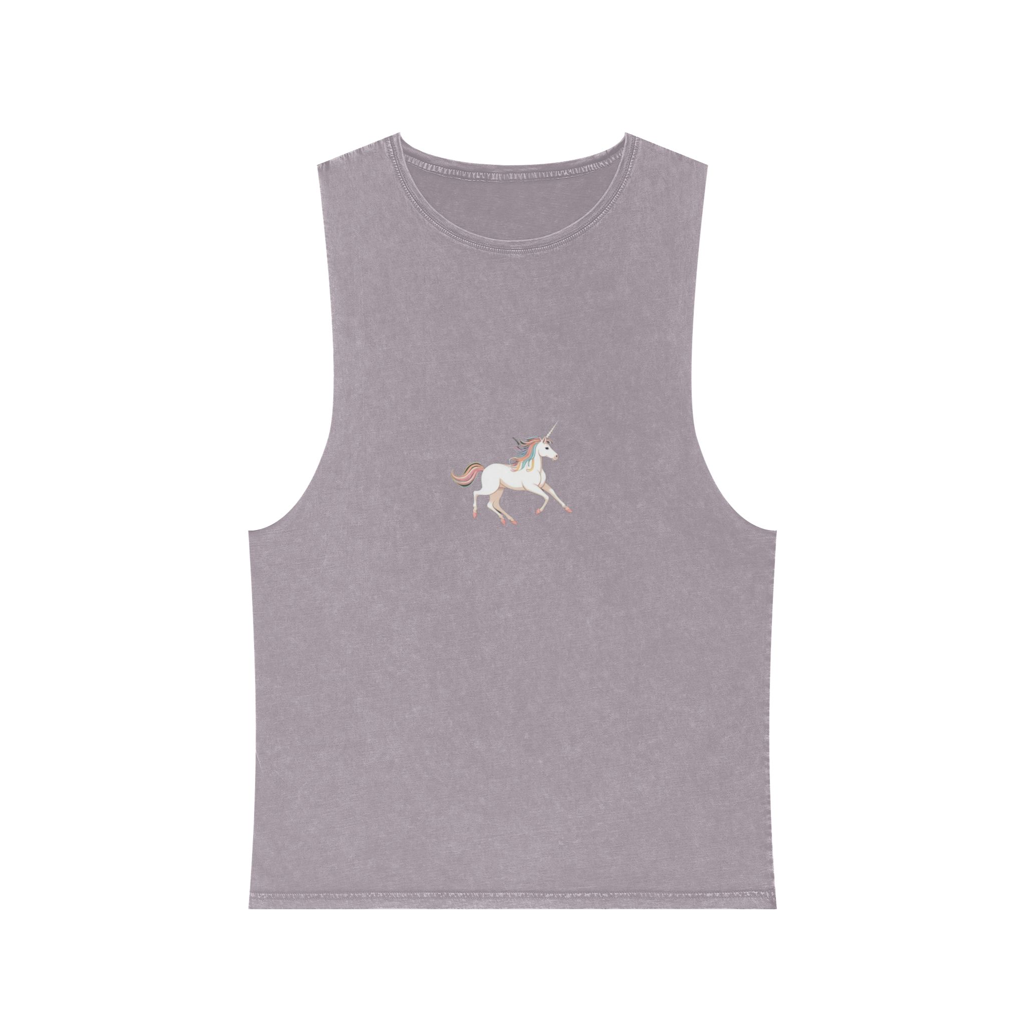 Beautiful Unicorn Running Magical Meadow Unicorn Background Images Whimsical Unicorn (53) Unisex Stonewash Tank Top - Image 17