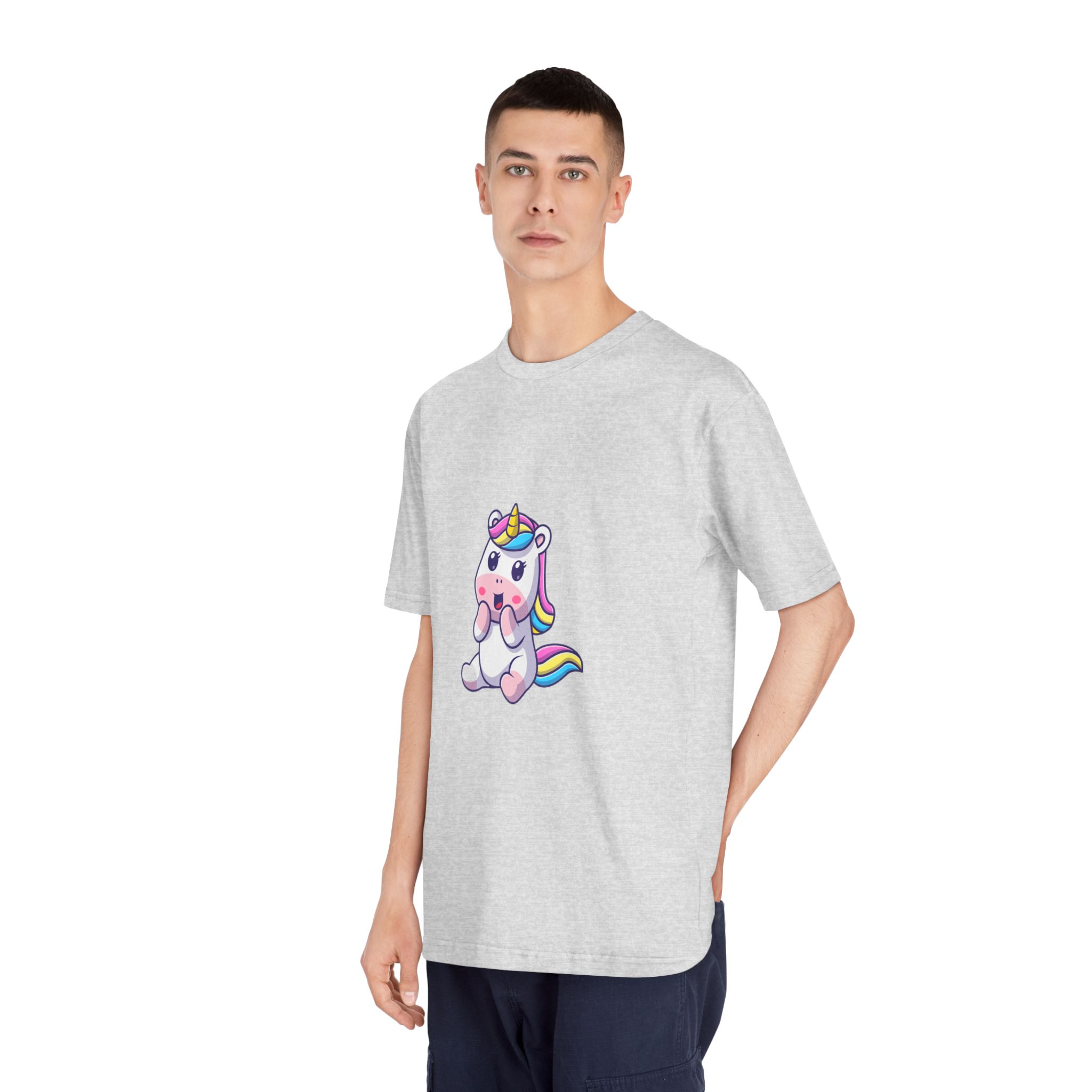 Cute Unicorn Happy Unisex Classic Crewneck T Shirt - Image 16
