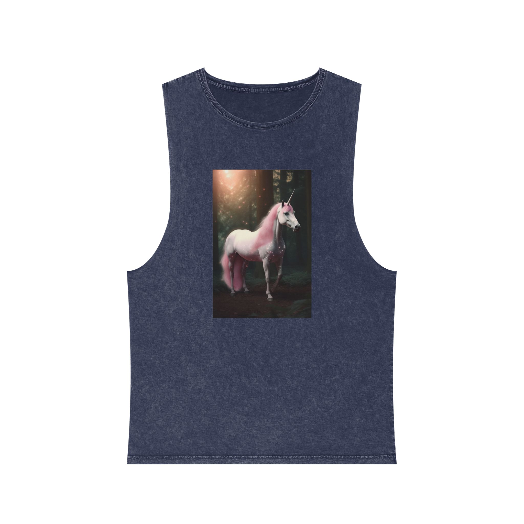 Magical Mythical Unicorn Creature Unisex Stonewash Tank Top - Image 13