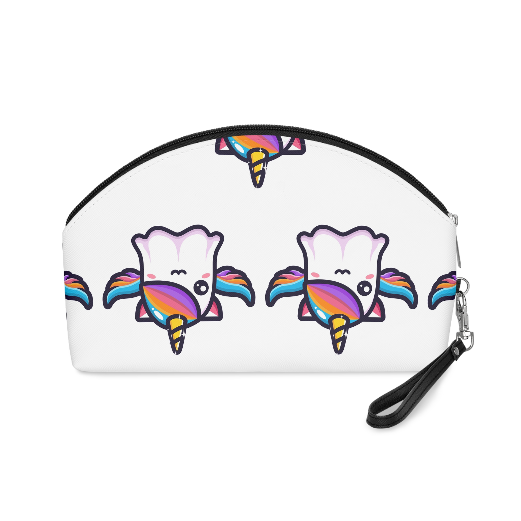 Cute Unicorn Ghost Character Design Makeup Bag - Image 2