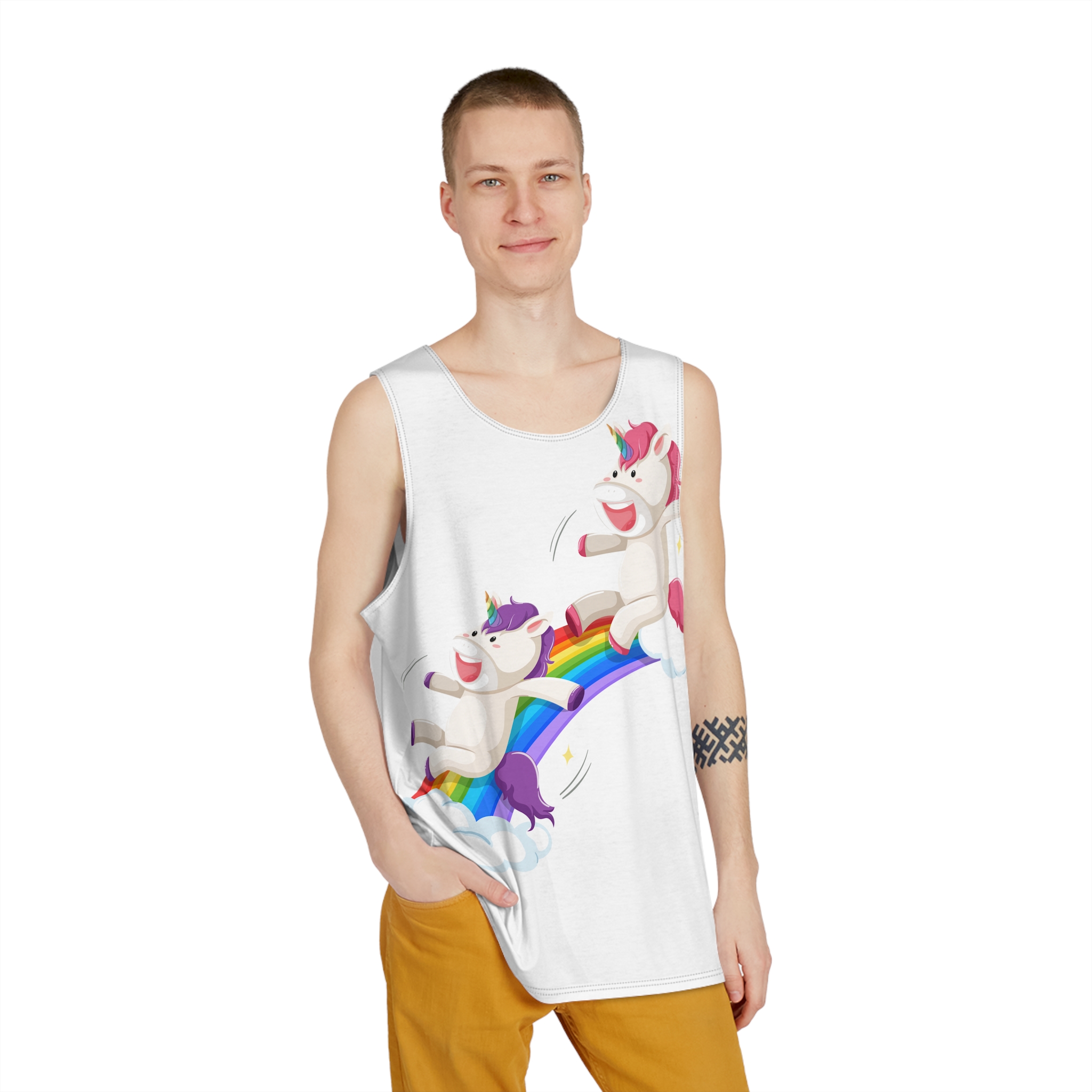 Unicorns 74 Mens Tank Aop - Image 3