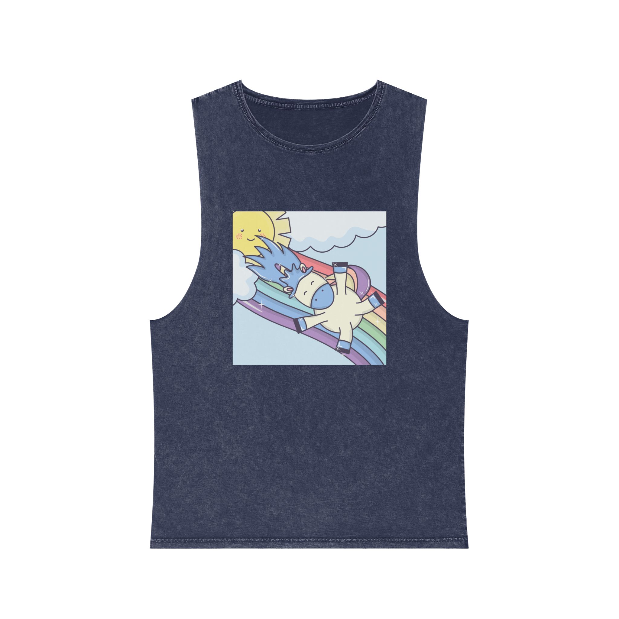 Unicorn V349 Unisex Stonewash Tank Top - Image 13
