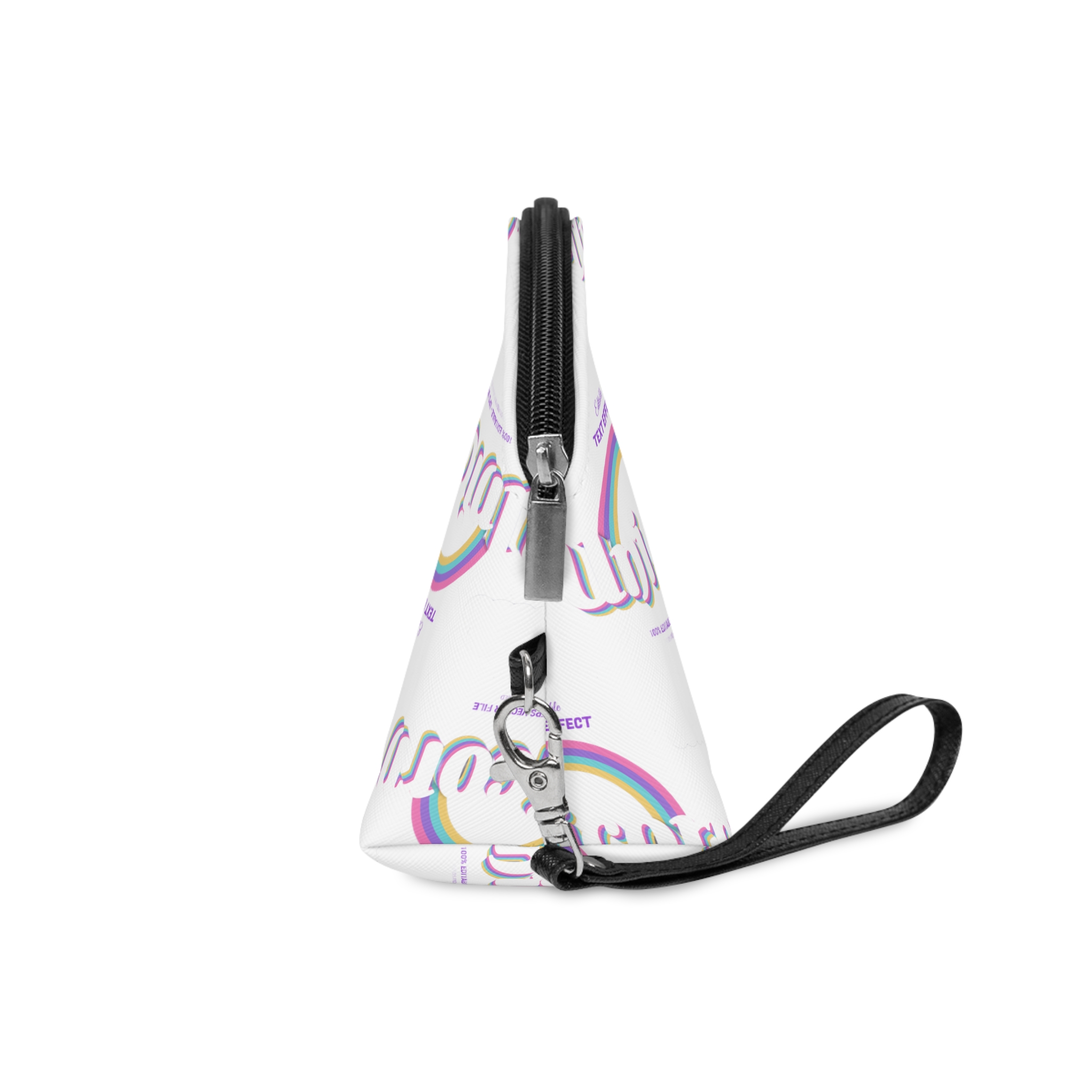 Cute Unicorn Editable Text Effect Makeup Bag - Image 3