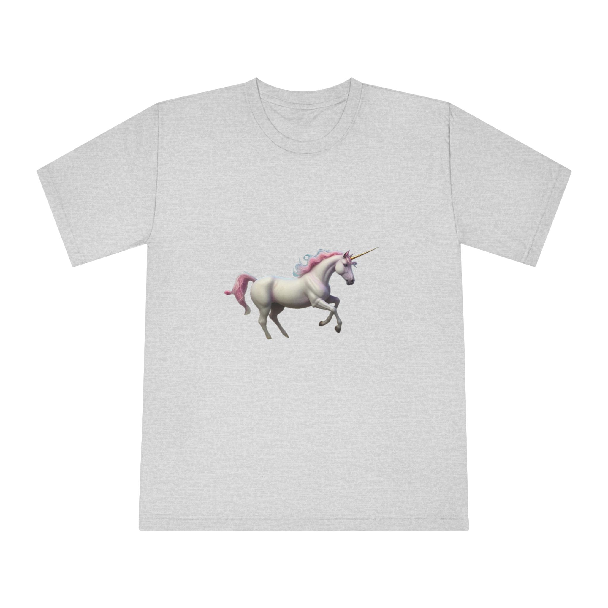 Beautiful Unicorn Running Magical Meadow Unicorn Background Images Whimsical Unicorn (54) Unisex Classic Crewneck T Shirt - Image 13