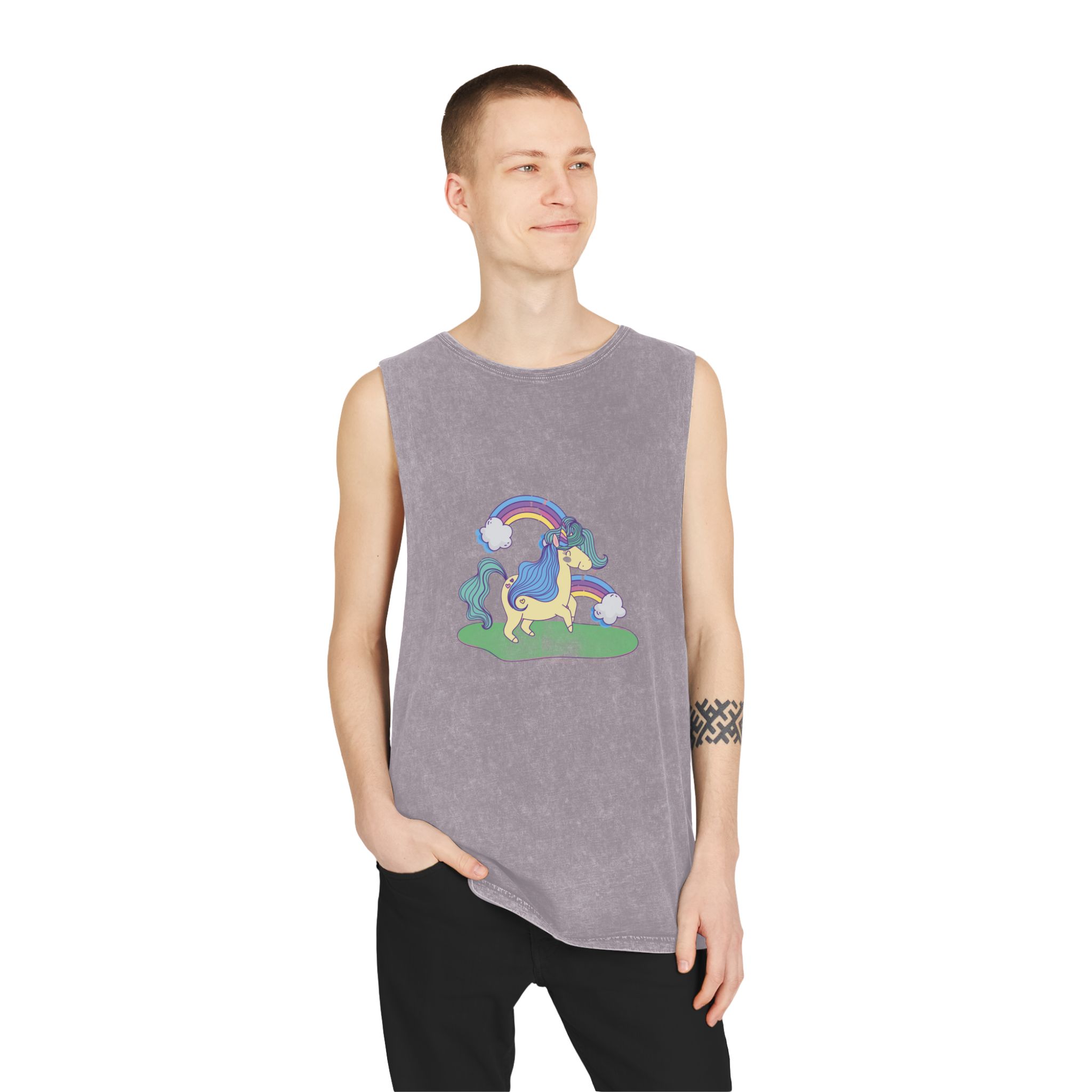 Unicorn V382 Unisex Stonewash Tank Top - Image 19