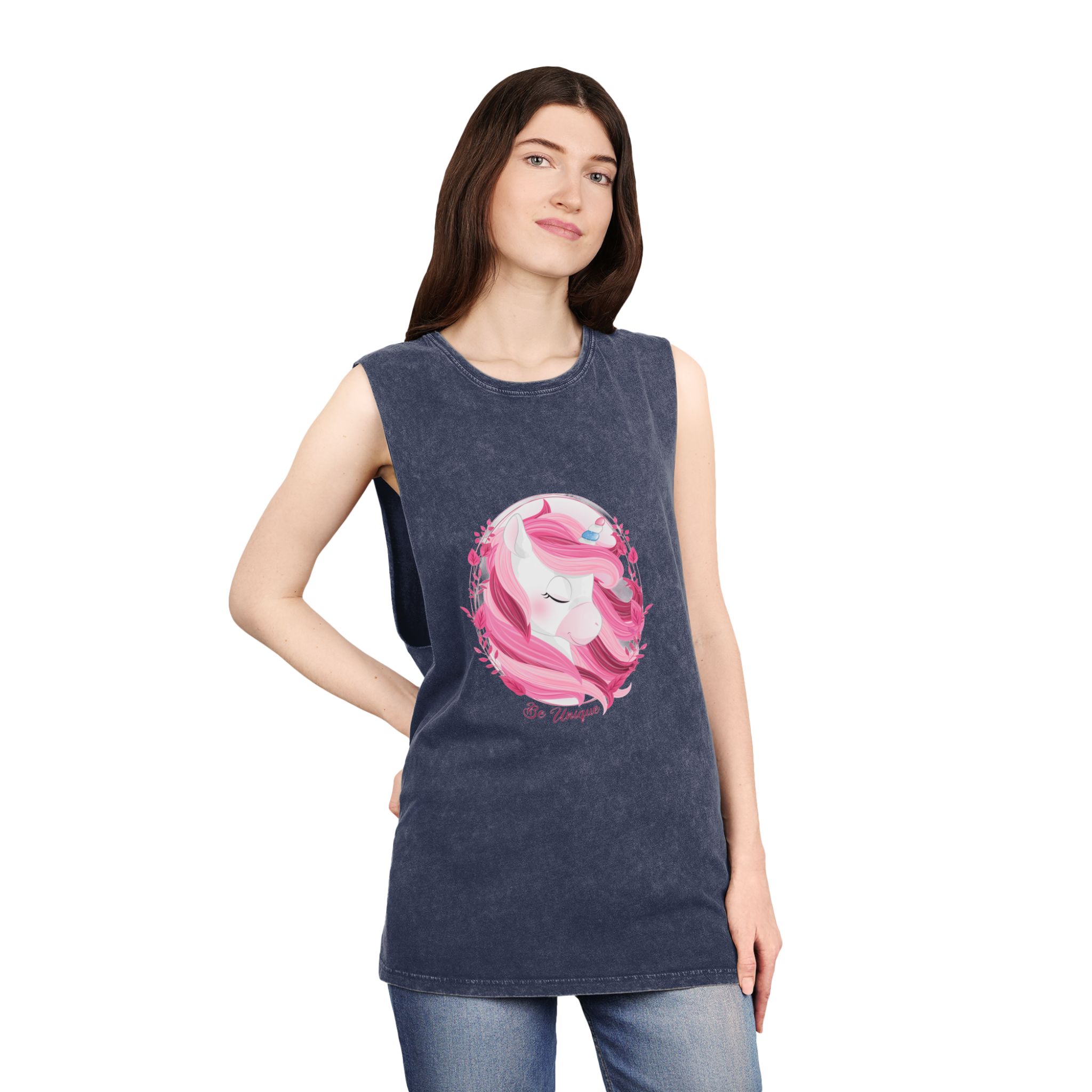 Unicorn V490 Unisex Stonewash Tank Top - Image 16