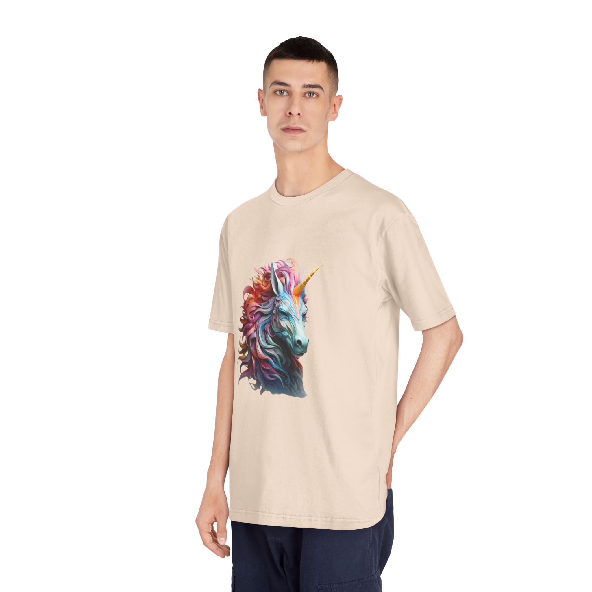 Colorful 3d Unicorn With Colorful Mane Unisex Classic Crewneck T Shirt - Image 12