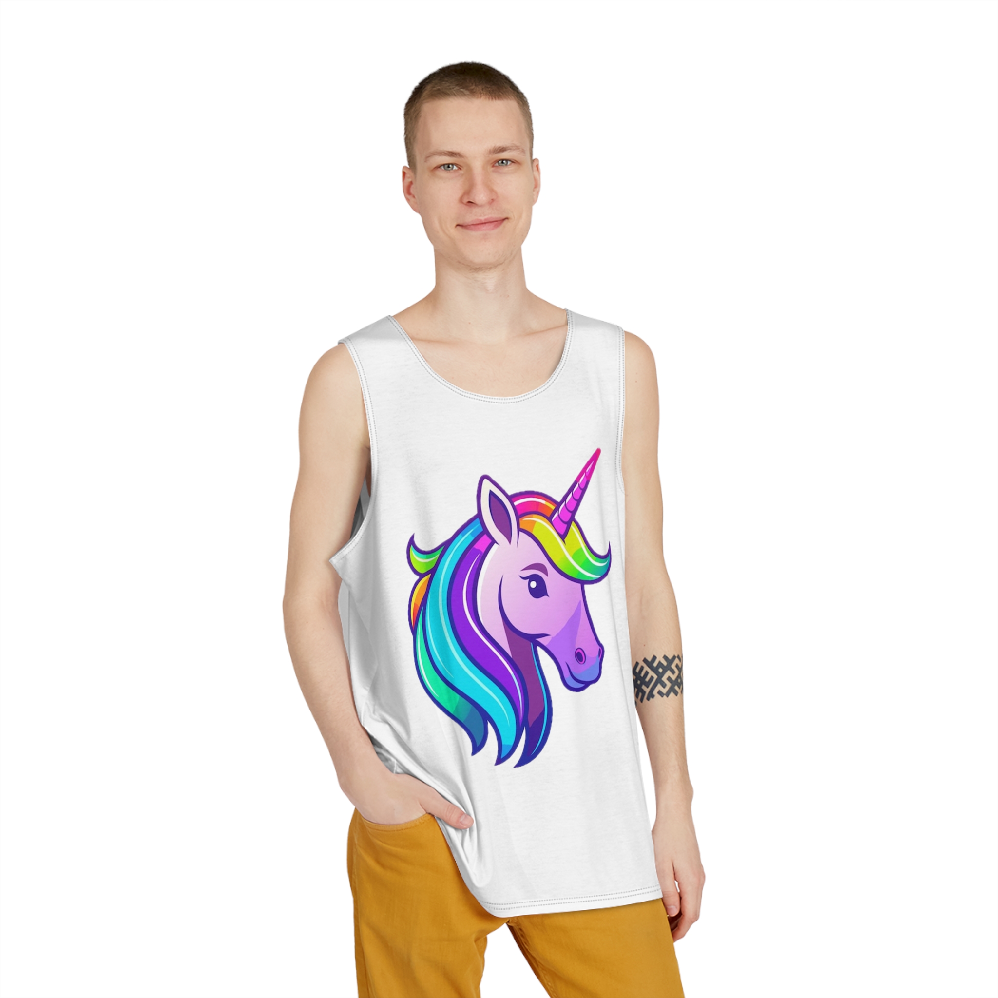 Unicorn 1 Mens Tank Aop - Image 3