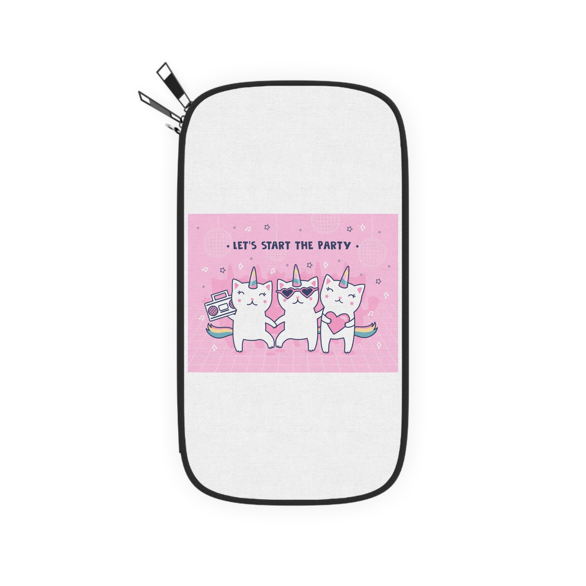 Cover Design With Unicorn Cats Passport Wallet - Image 2