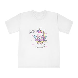 Cute Unicorn Cartoon Donut Cloud Kawaii Animal Unisex Classic Crewneck T Shirt