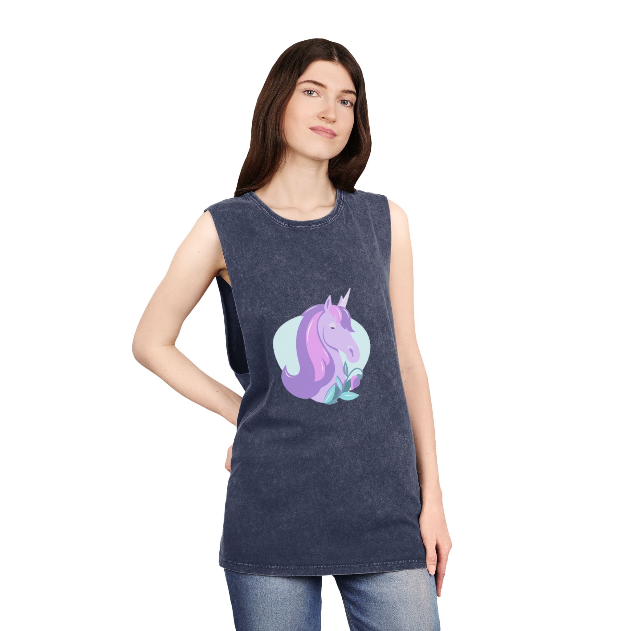 Unicorn V330 Unisex Stonewash Tank Top - Image 16