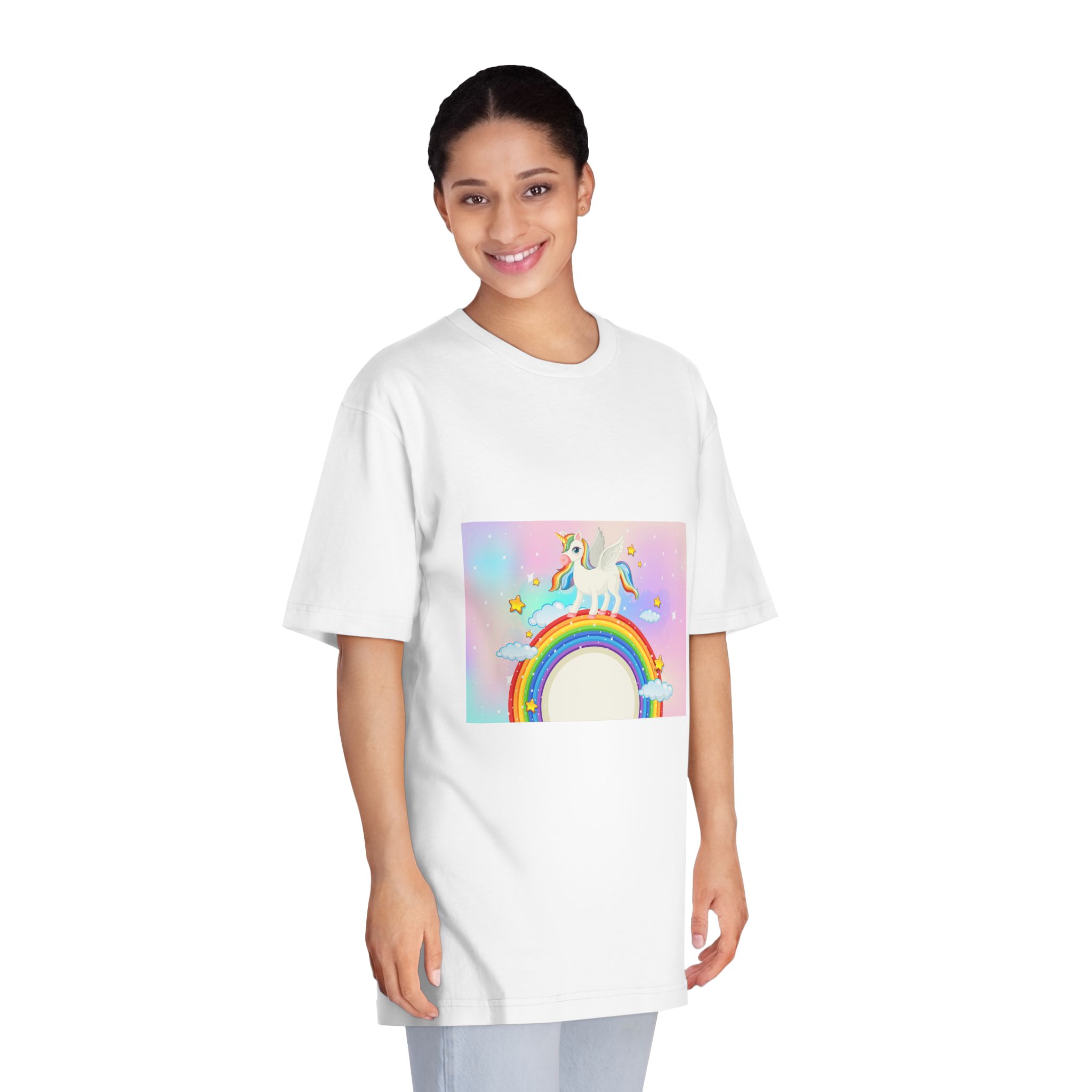 Unicorn V4 Unisex Classic Crewneck T Shirt - Image 3