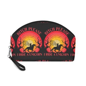 Bitch Please I Ride A Unicorn T Shirt Design Makeup Bag