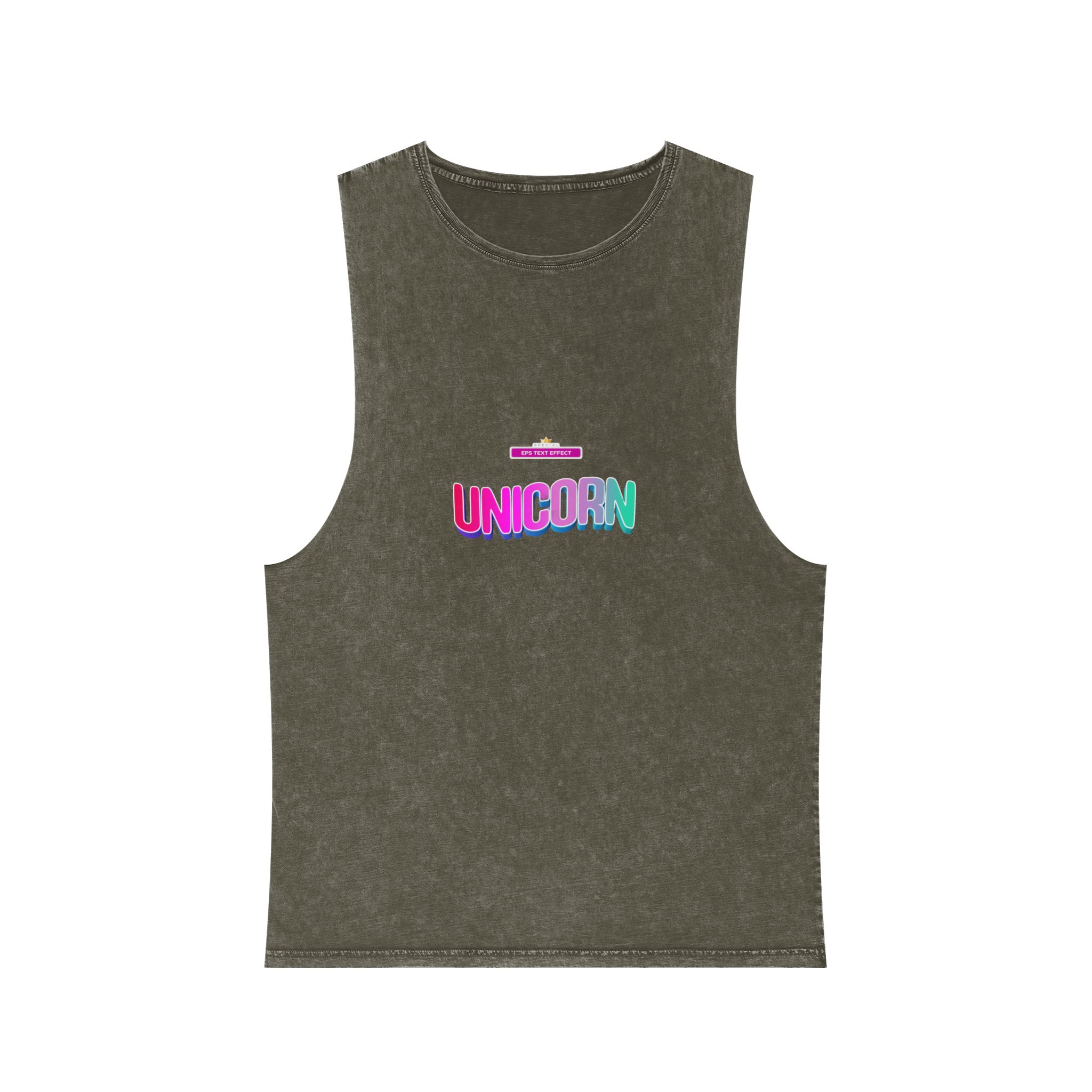 Unicorn Colors Unisex Stonewash Tank Top - Image 5