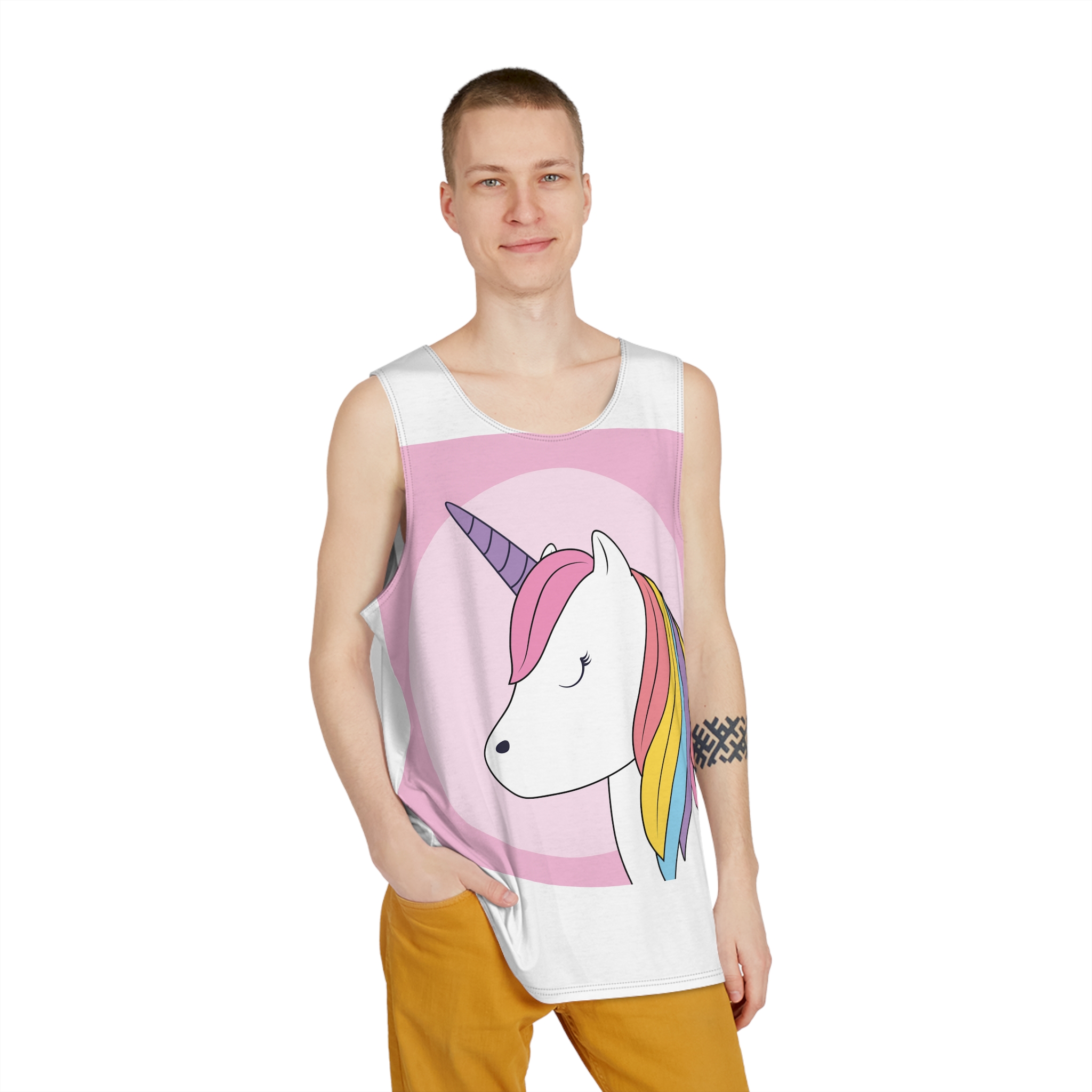 Beautiful Unicorn Mens Tank Aop - Image 3