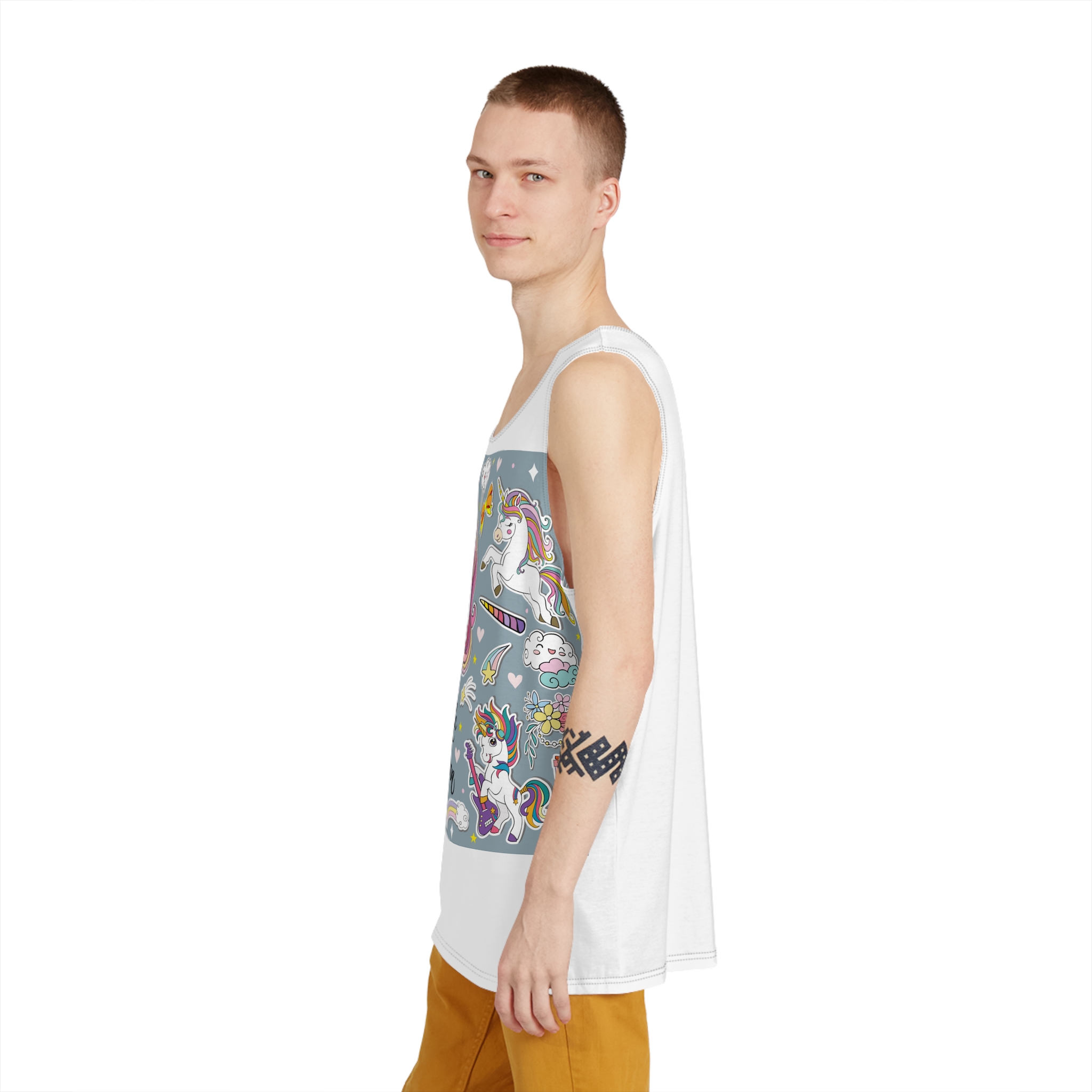Unicorn V689 Mens Tank Aop