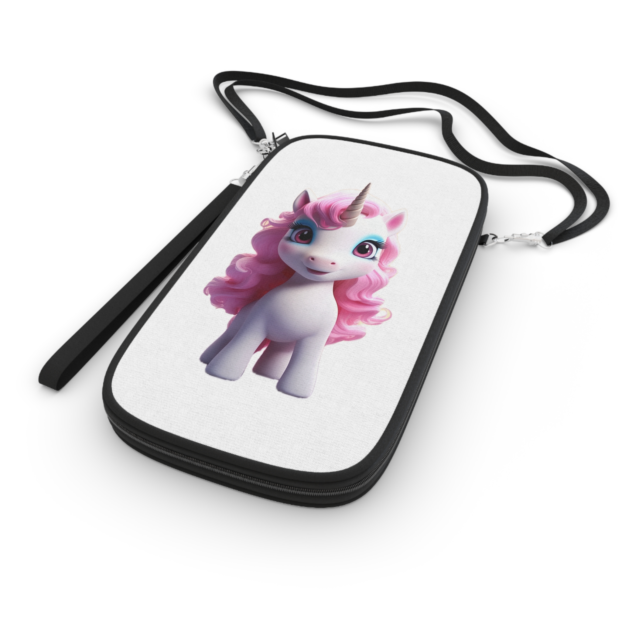 Colorful Cartoon Animated 3d Unicorn Children (11) Passport Wallet - Image 3