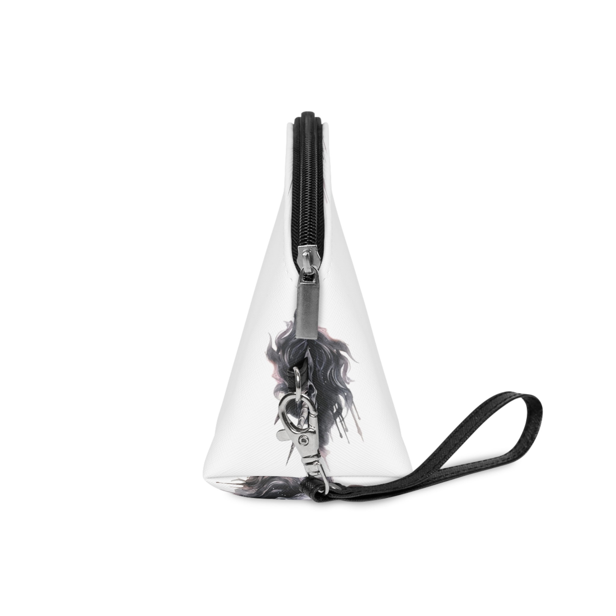 Painting Unicorn With Long Mane Horn Generative Ai Makeup Bag - Image 3