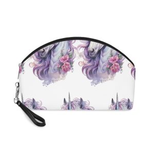 Magical Cute Unicorn Pink Fantasy Background Watercolor Unicorn Magical Unicorn Pastel Colored (2) Makeup Bag