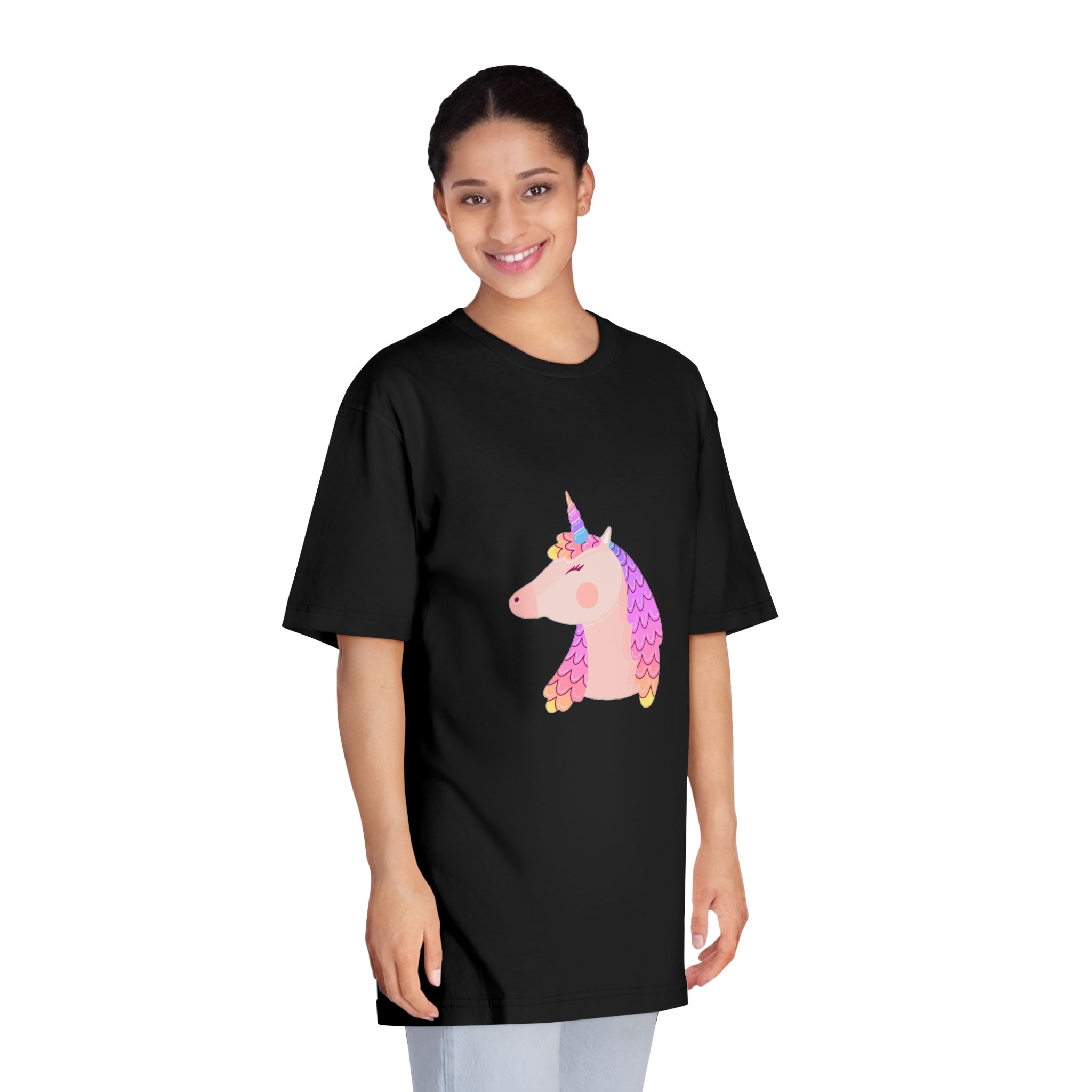 Rounded Unicorn Unisex Classic Crewneck T Shirt - Image 7