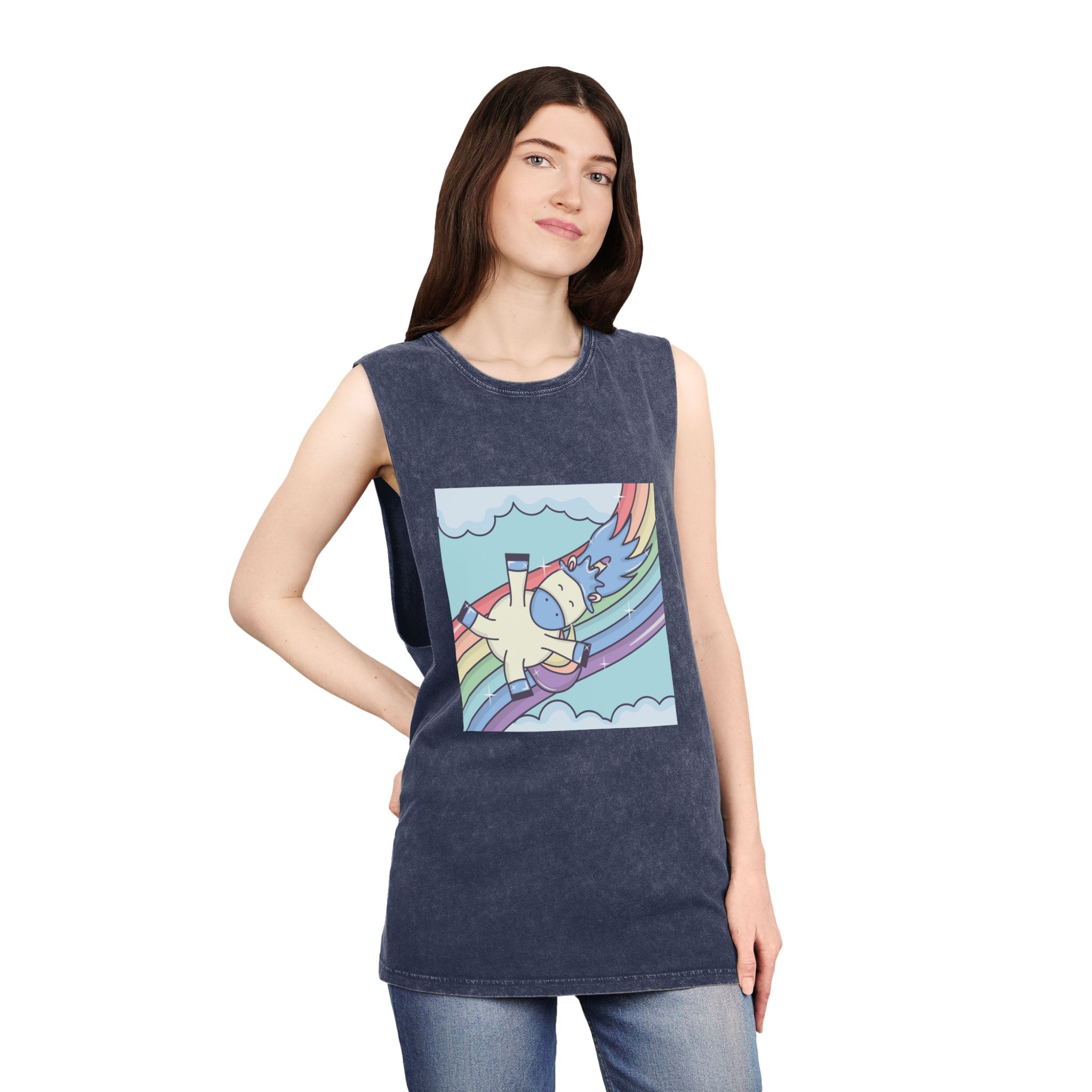 Unicorn V352 Unisex Stonewash Tank Top - Image 16