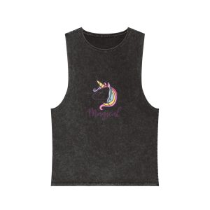 Onh2i80 Unisex Stonewash Tank Top