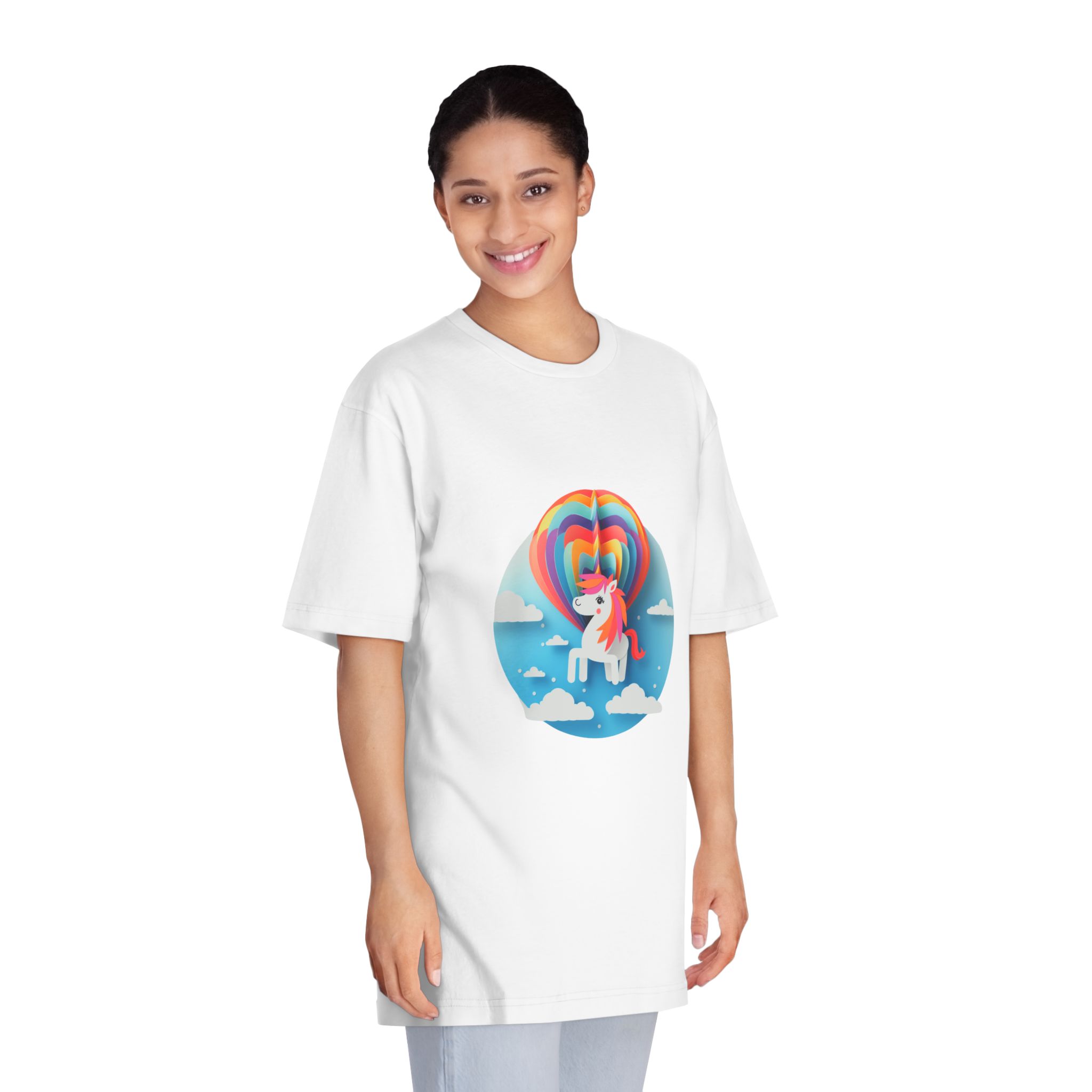 Unicorns 346 Unisex Classic Crewneck T Shirt - Image 3