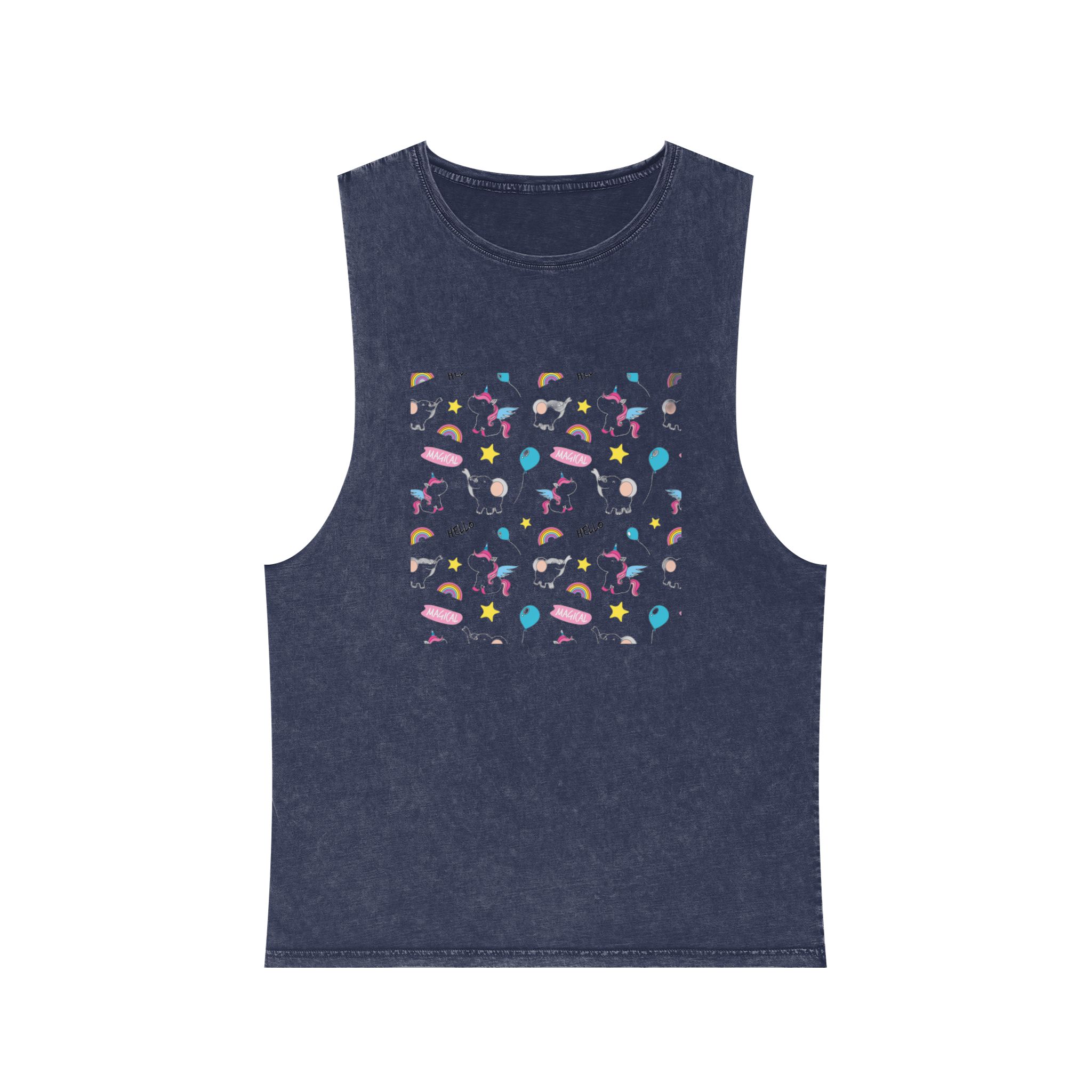 Unicorn V155 Unisex Stonewash Tank Top - Image 13
