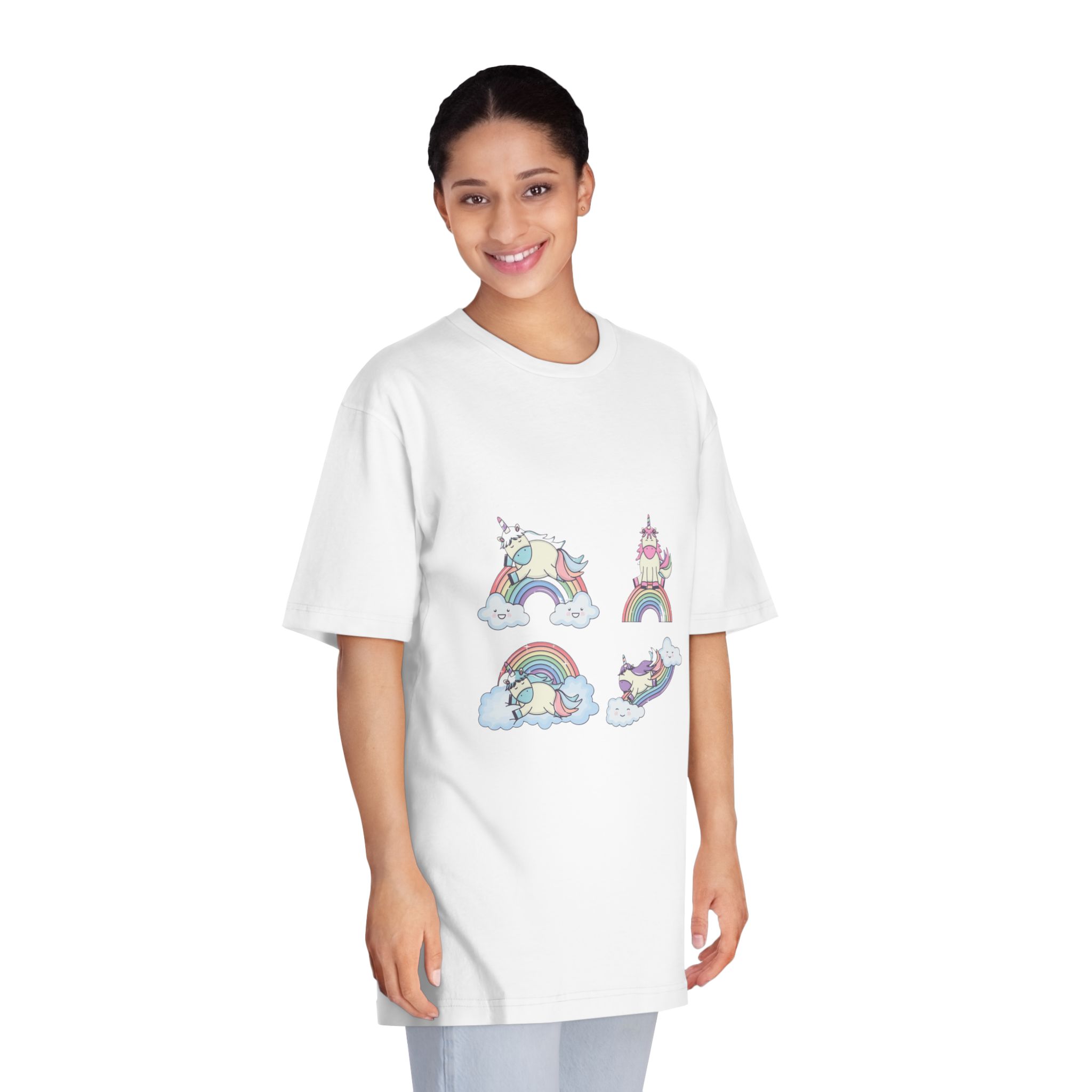 Unicorns 122 Unisex Classic Crewneck T Shirt - Image 3