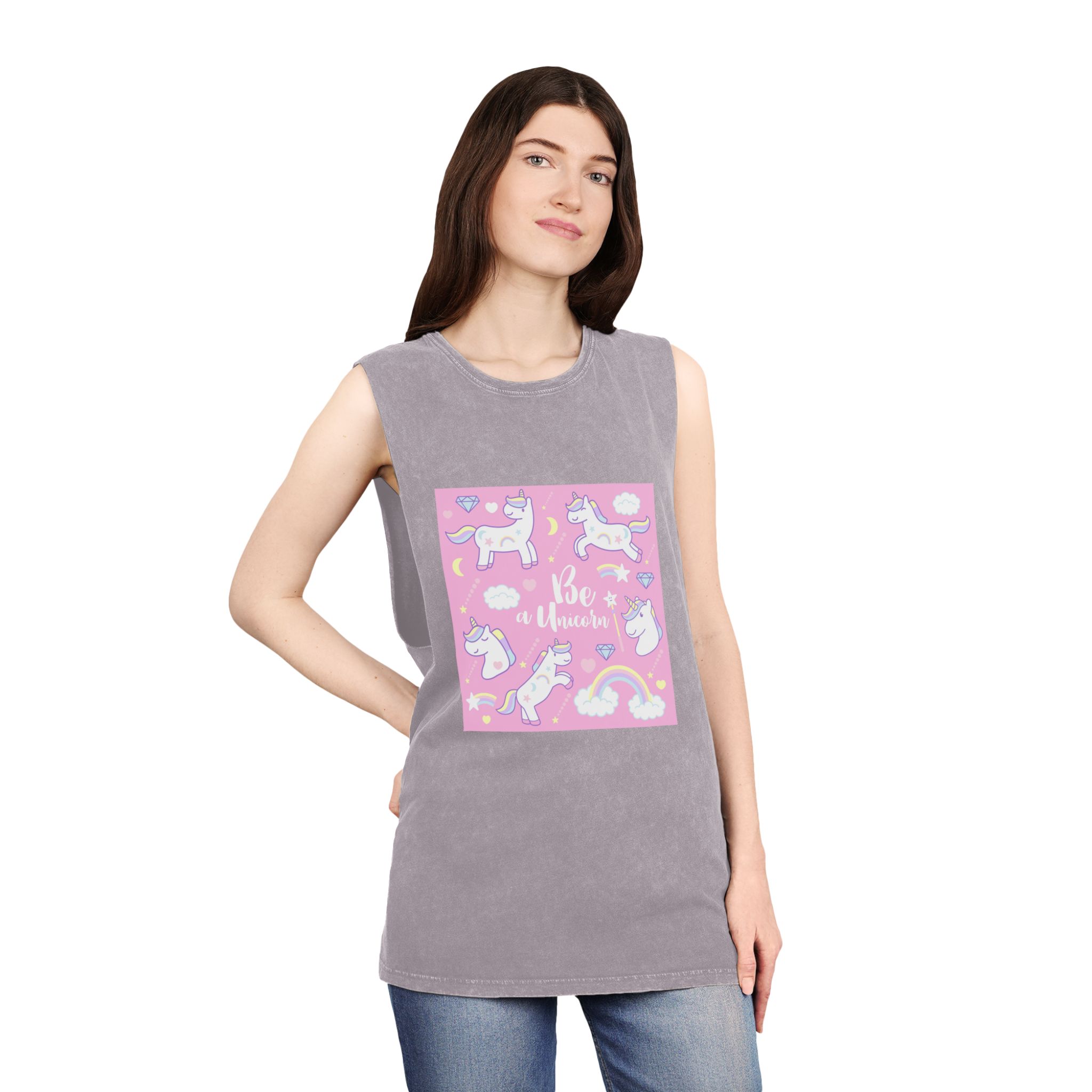 Unicorn V448 Unisex Stonewash Tank Top - Image 20