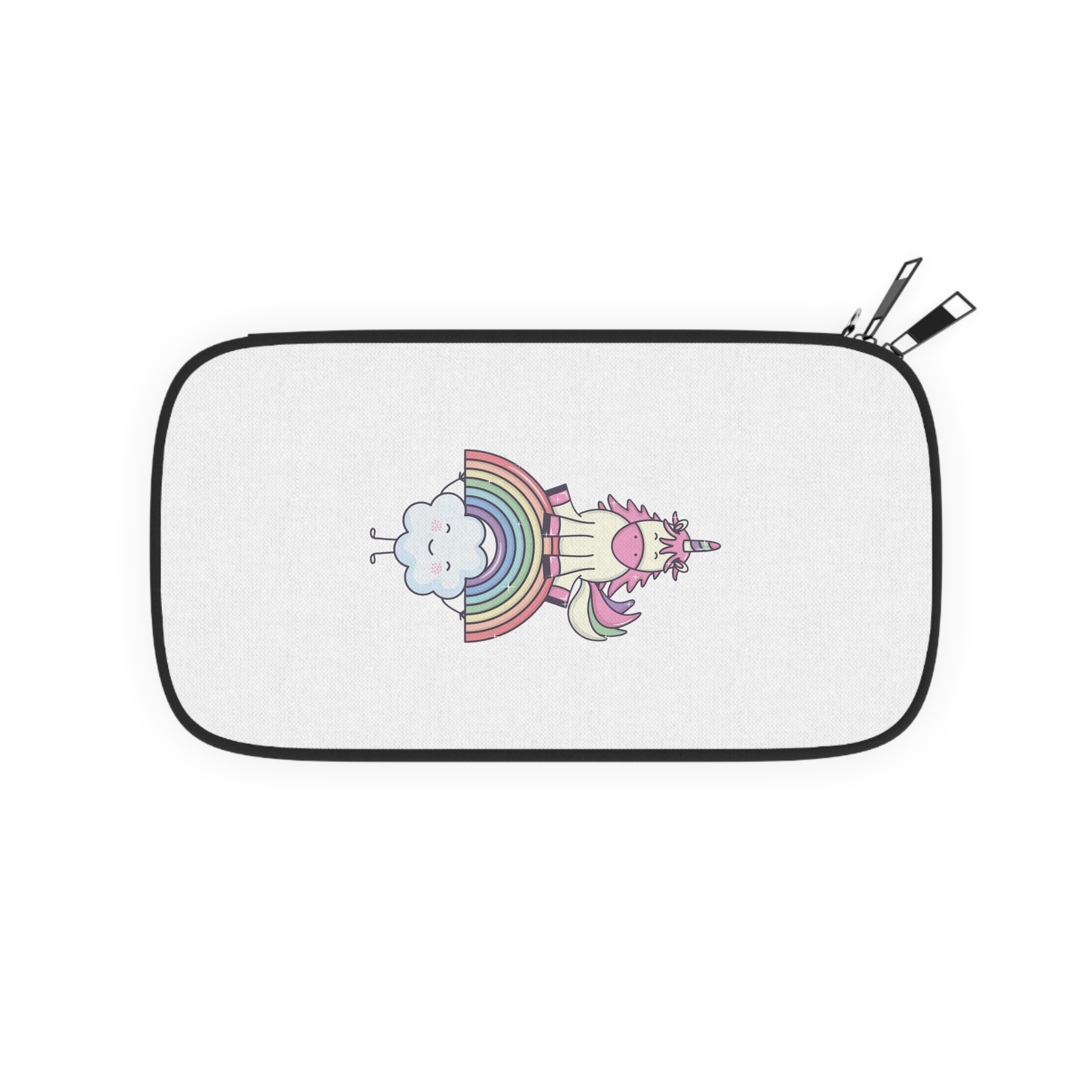 Cute Adorable Unicorn With Clouds Rainbow Passport Wallet