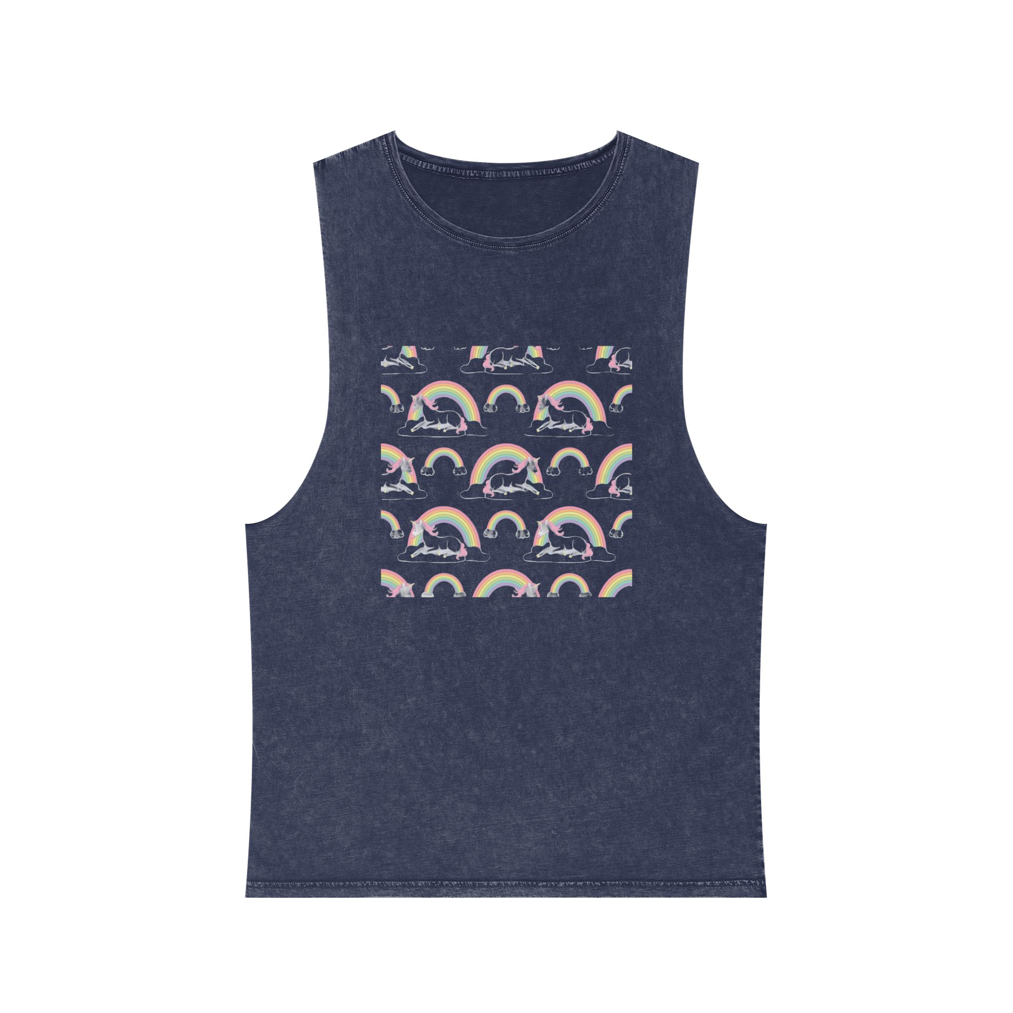 Unicorn V538 Unisex Stonewash Tank Top - Image 13