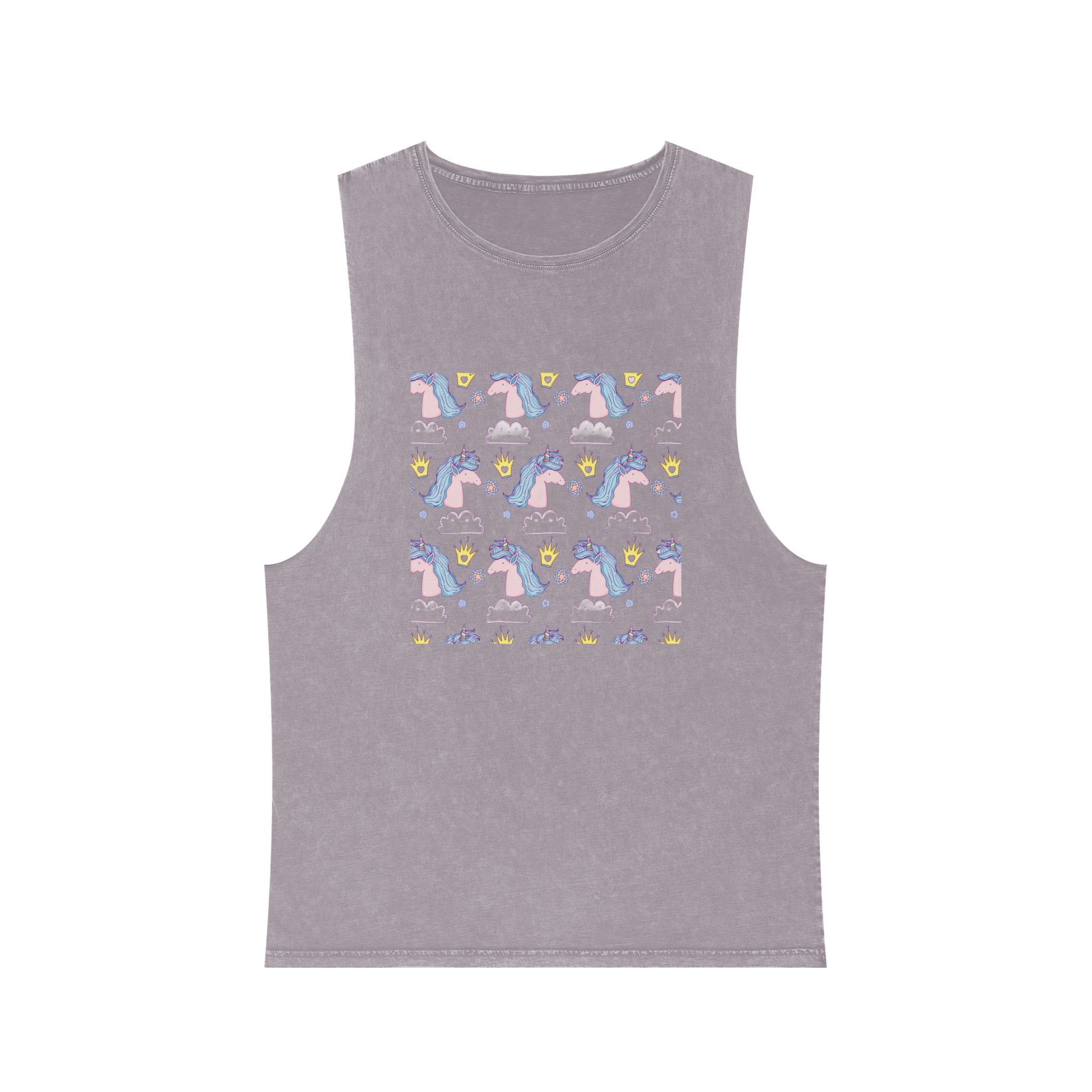 Unicorn V148 Unisex Stonewash Tank Top - Image 17
