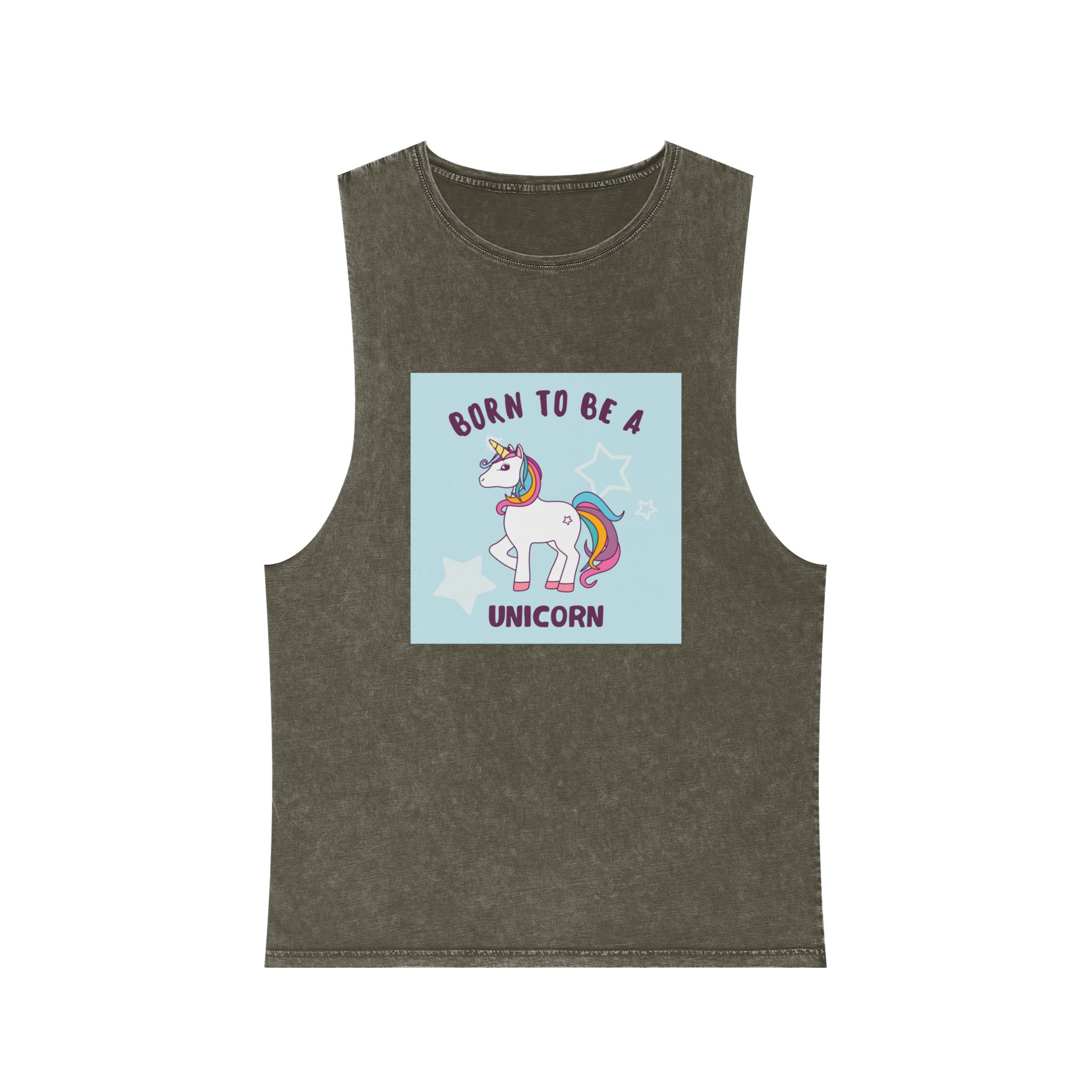 Unicorn V36 Unisex Stonewash Tank Top - Image 5