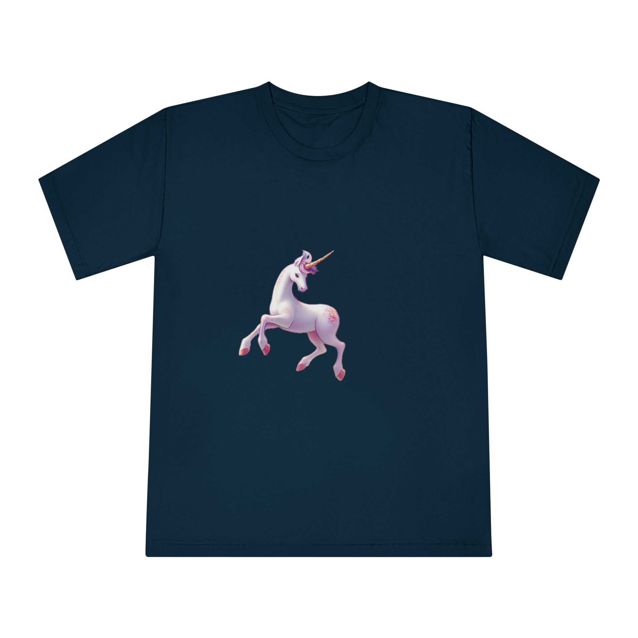 Beautiful Unicorn Running Magical Meadow Unicorn Background Images Whimsical Unicorn (44) Unisex Classic Crewneck T Shirt - Image 17
