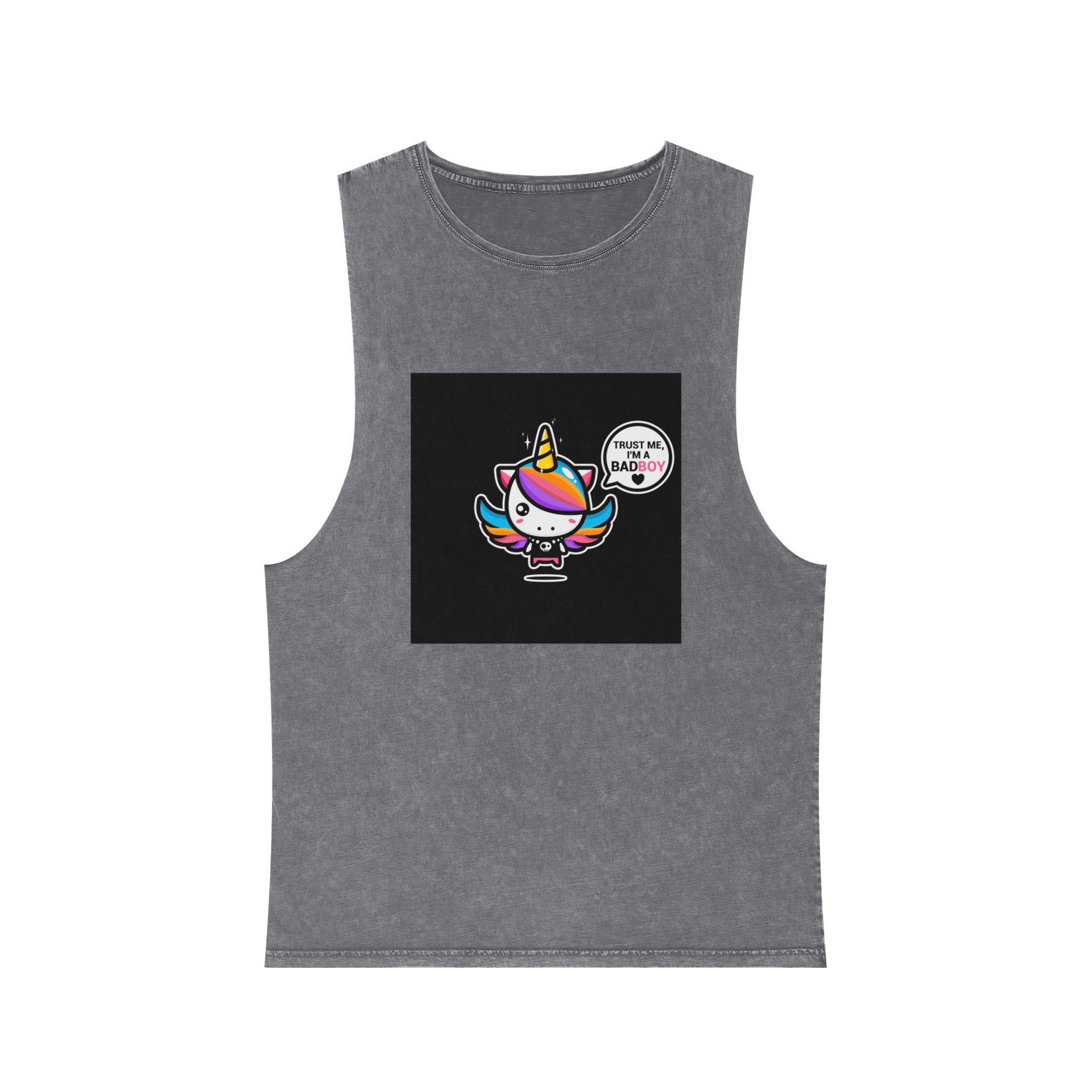Cool Bad Boy Unisex Stonewash Tank Top - Image 9
