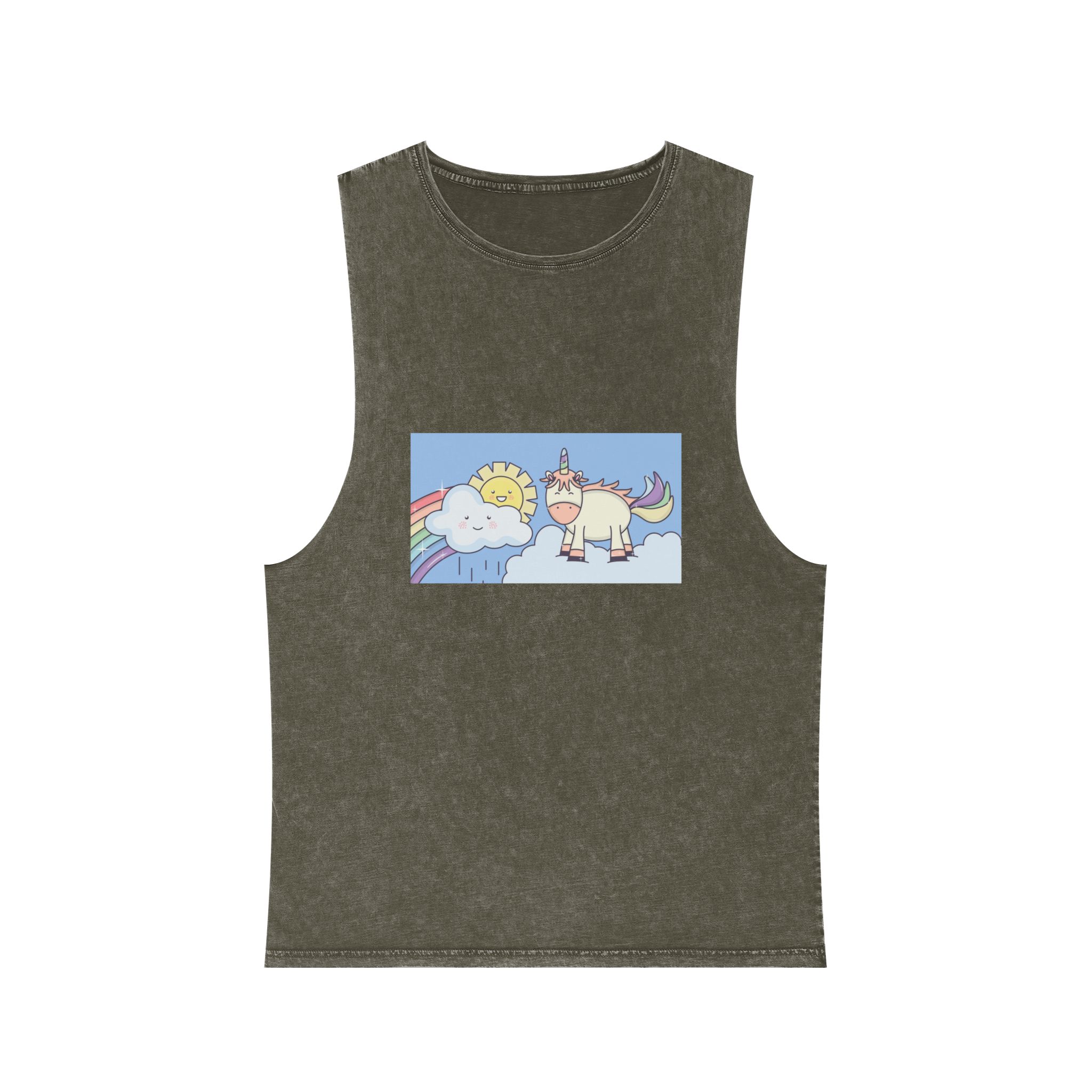 Unicorn V354 Unisex Stonewash Tank Top - Image 5